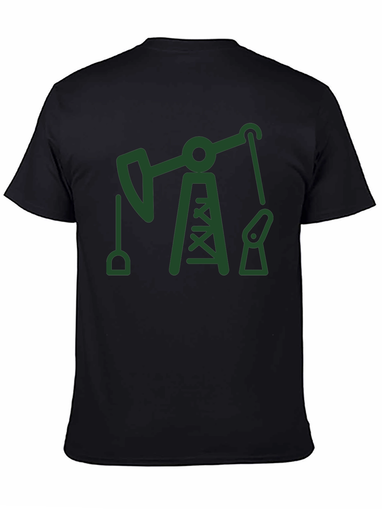 Oil Derrick Graphic Tee - Black