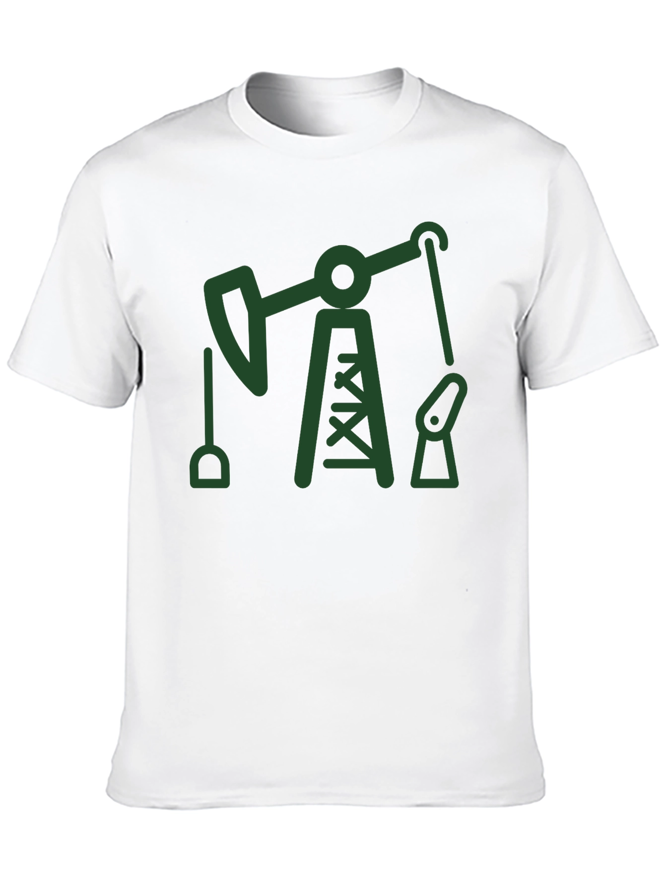 Oil Derrick Graphic Tee - Black