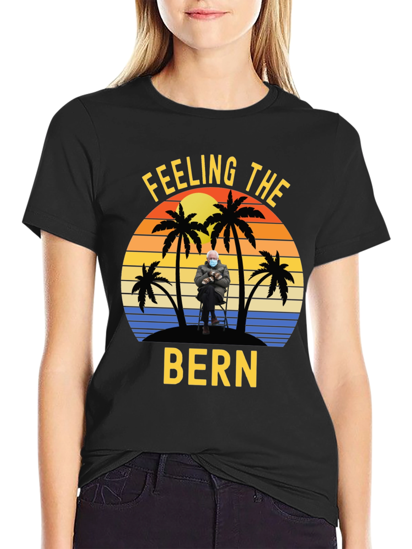 Feeling the Bern T-Shirt - Beach Sunset Design