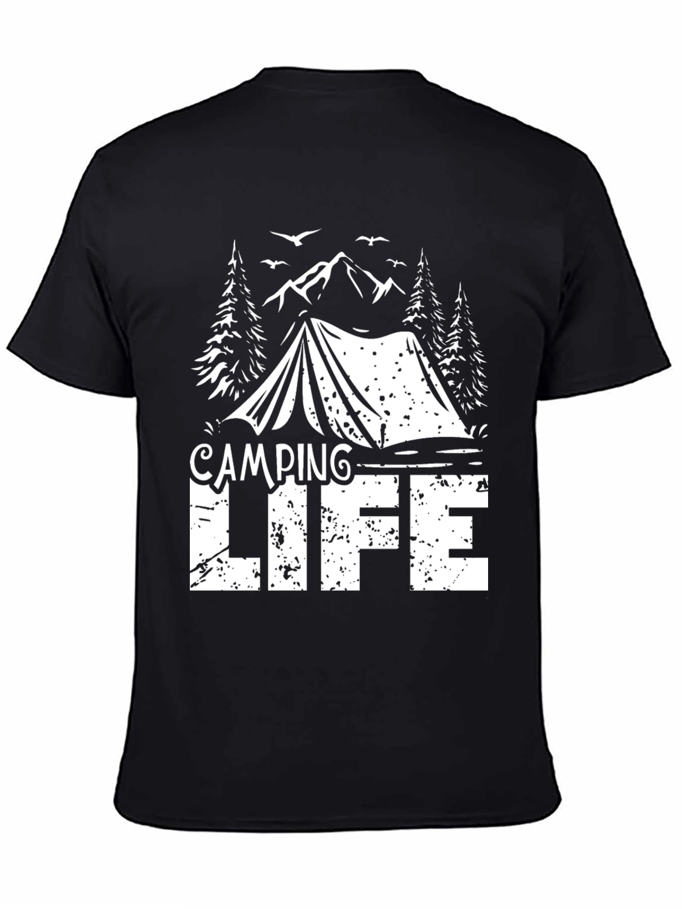 Camping Life Black T-Shirt
