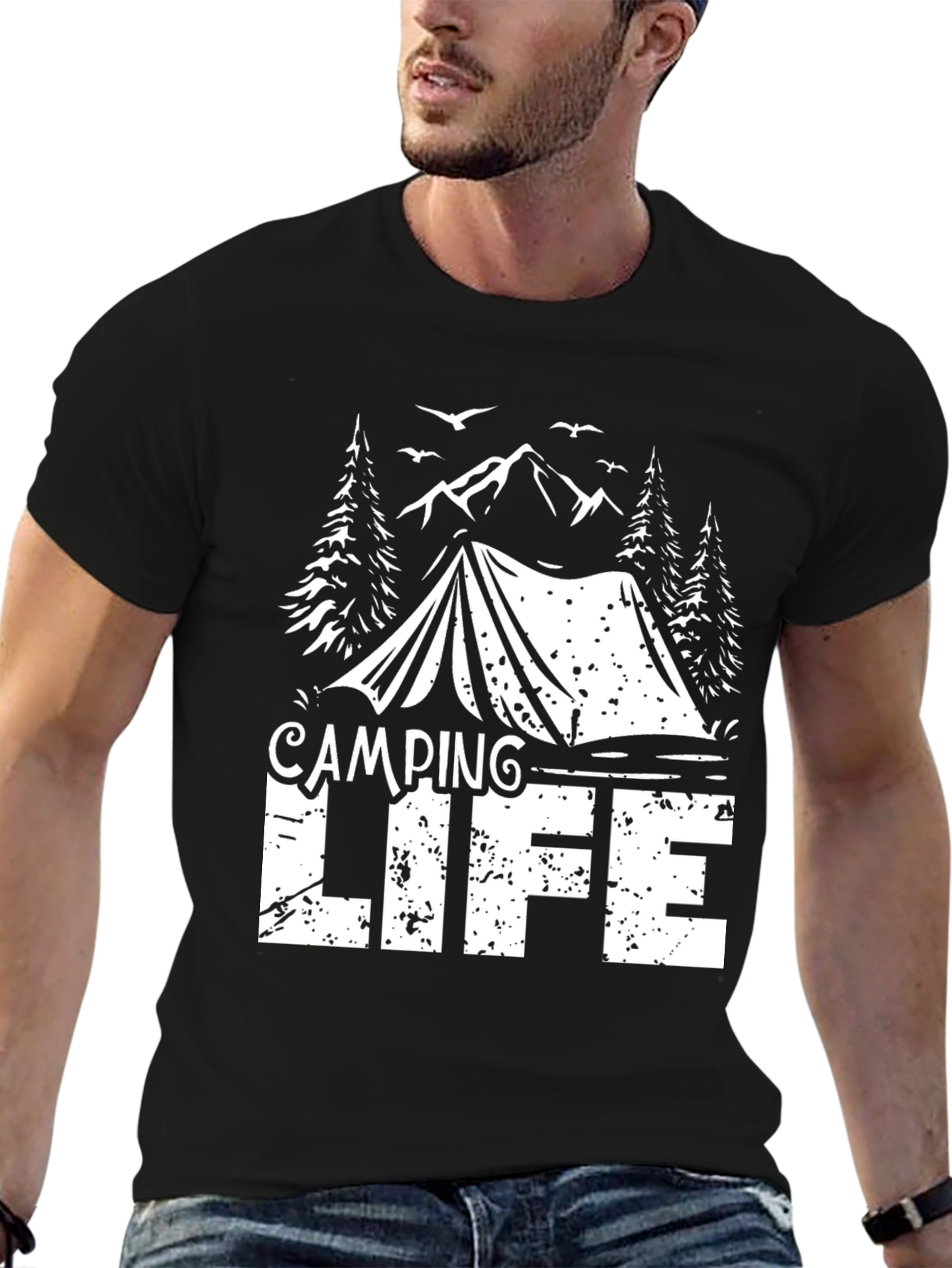 Camping Life Black T-Shirt