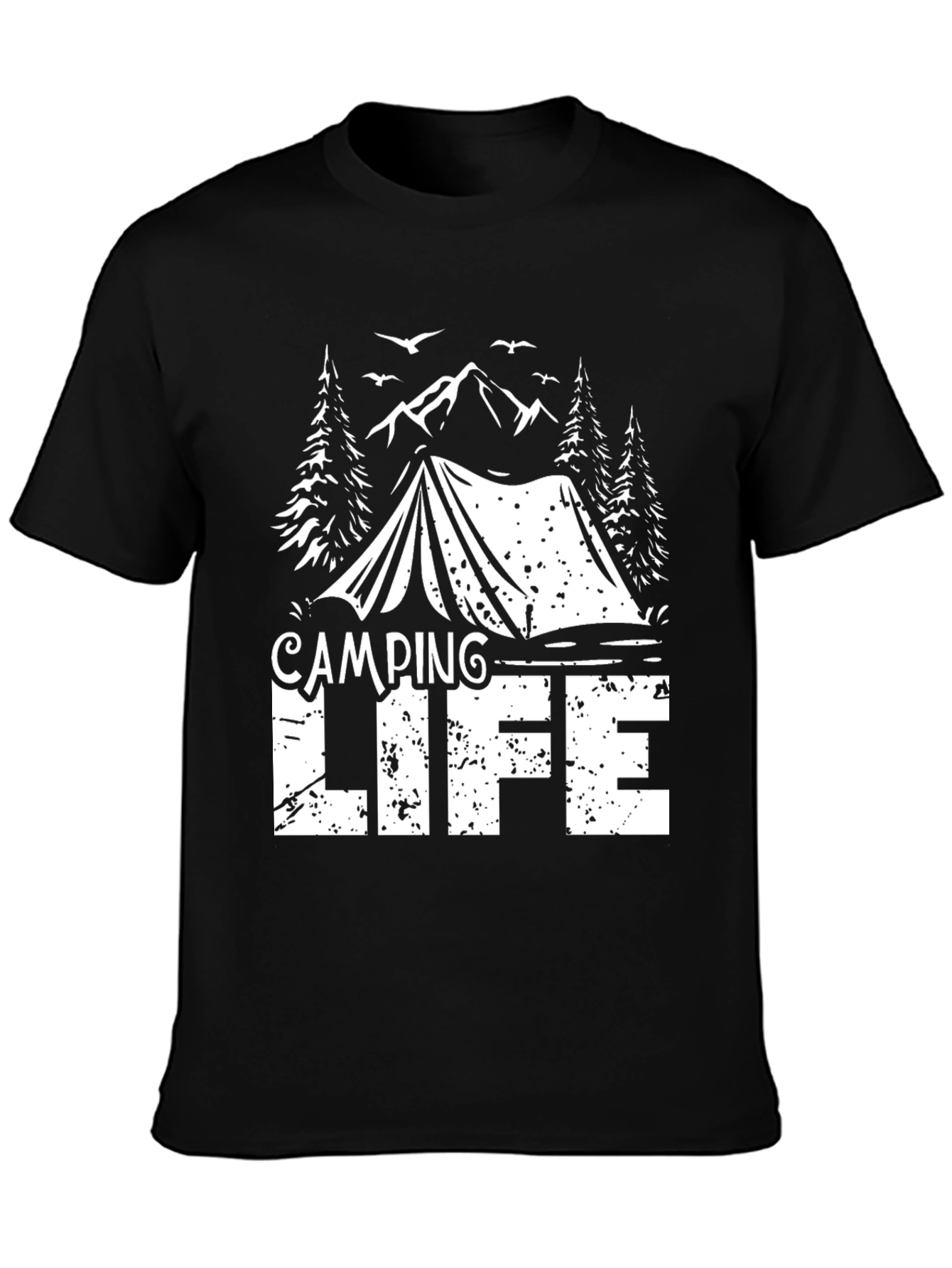 Camping Life Black T-Shirt