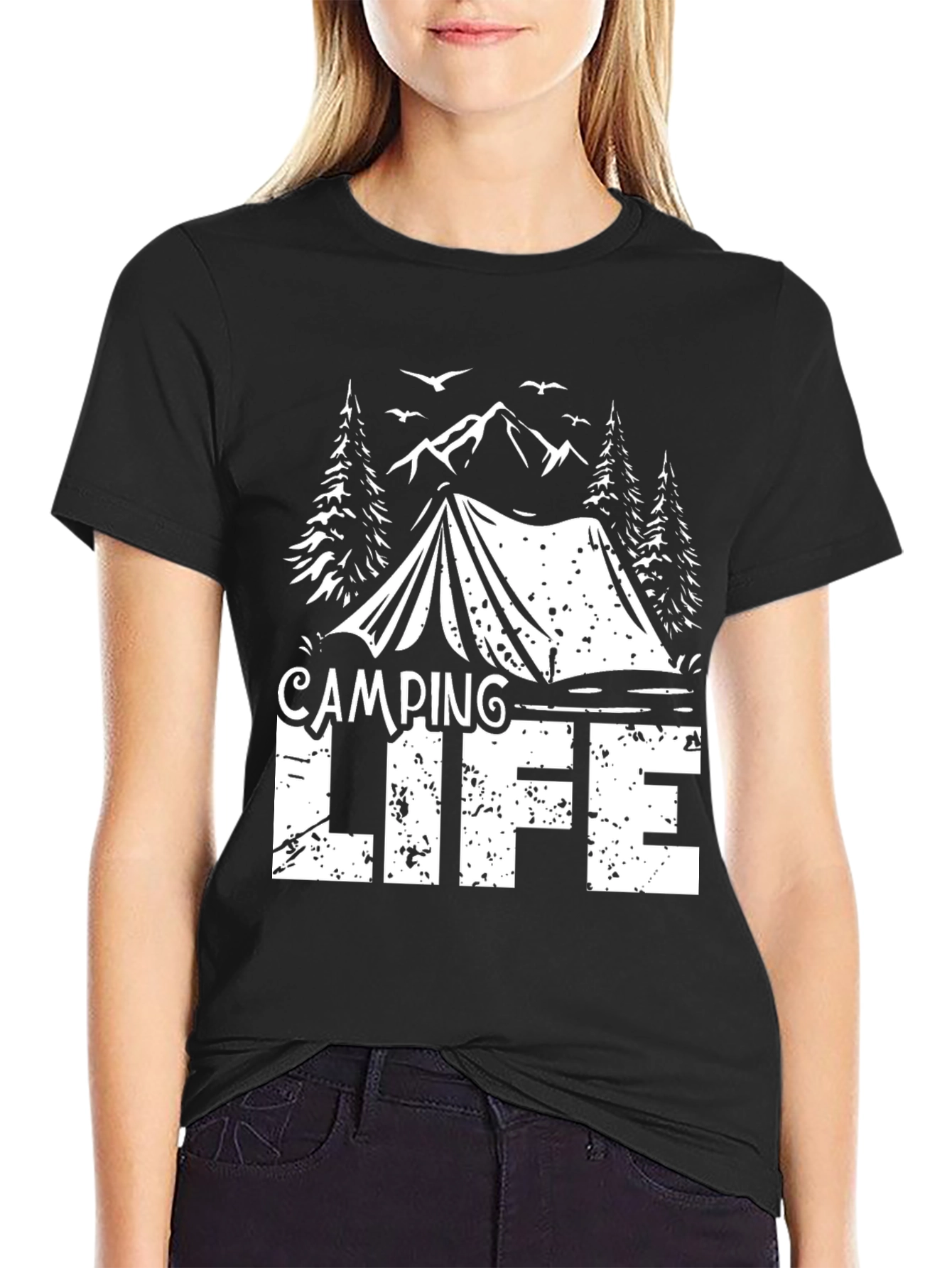 Camping Life Black T-Shirt