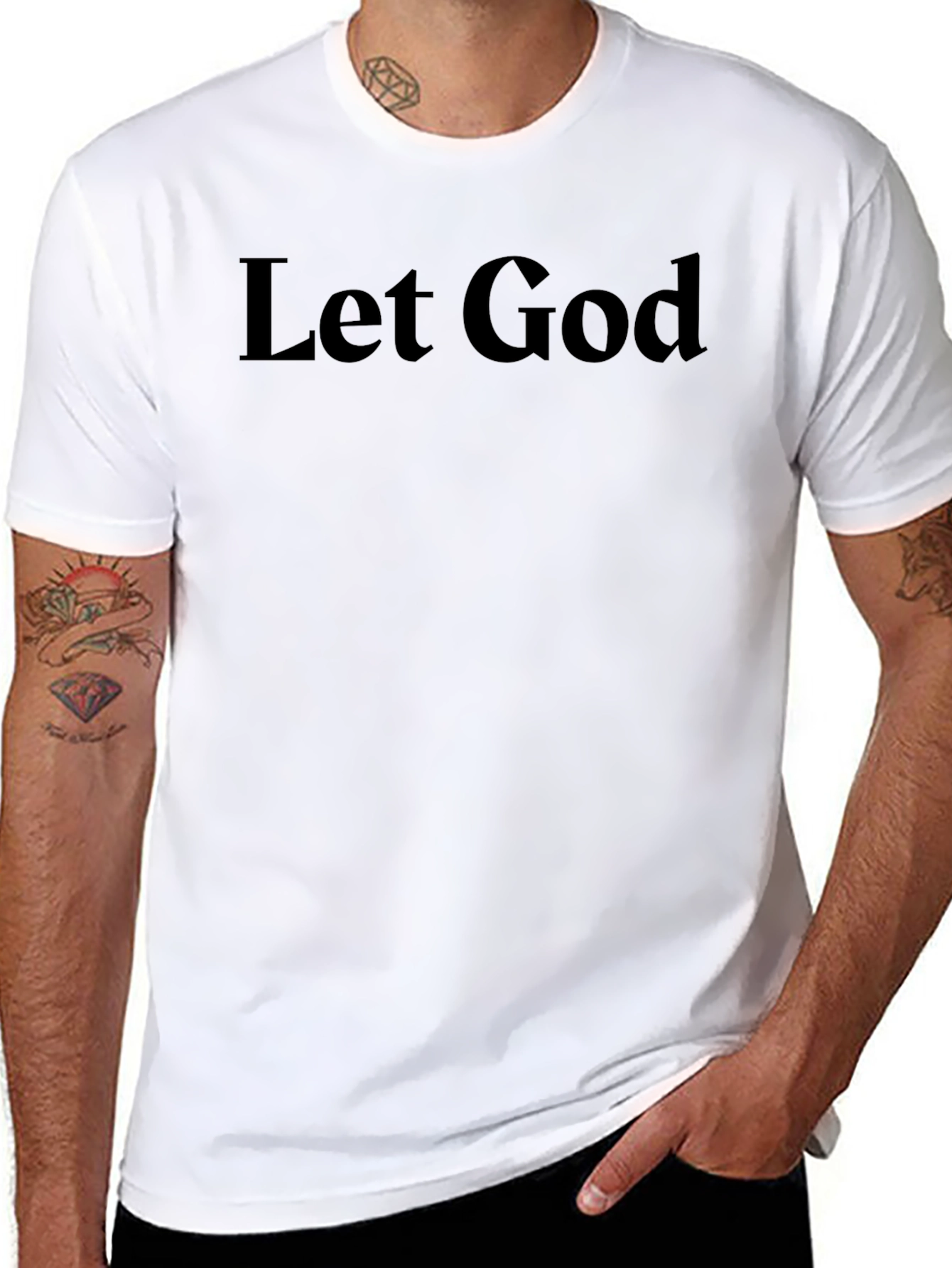 Let God Graphic Tee - Classic Black T-Shirt