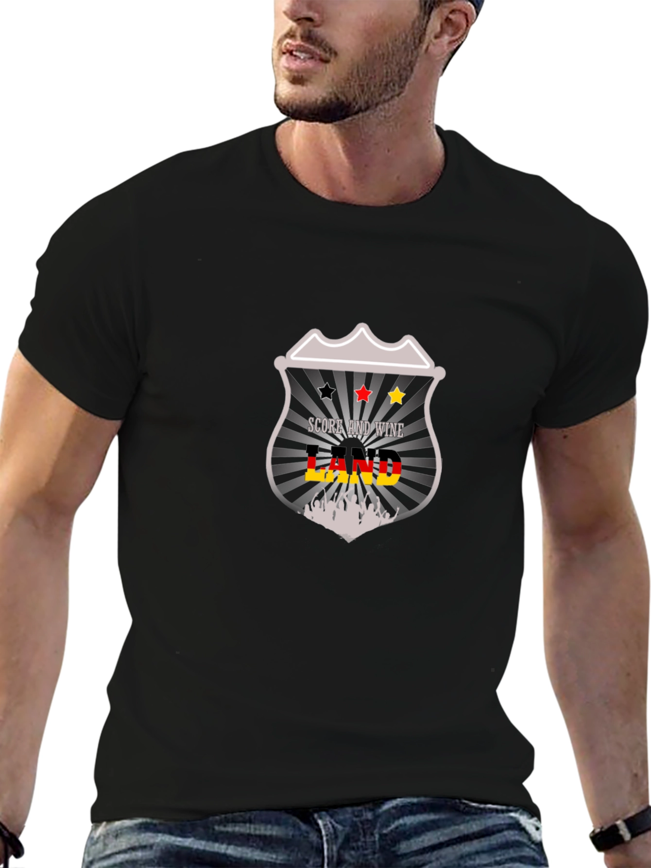 Score And Wine Land Graphic Tee