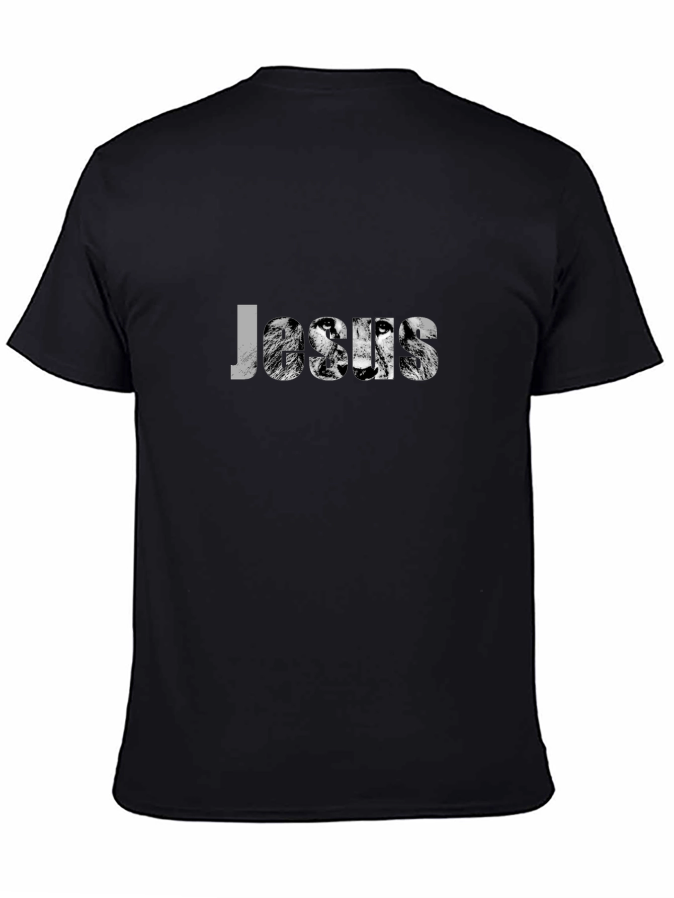 Jesus Lion Graphic Black T-Shirt