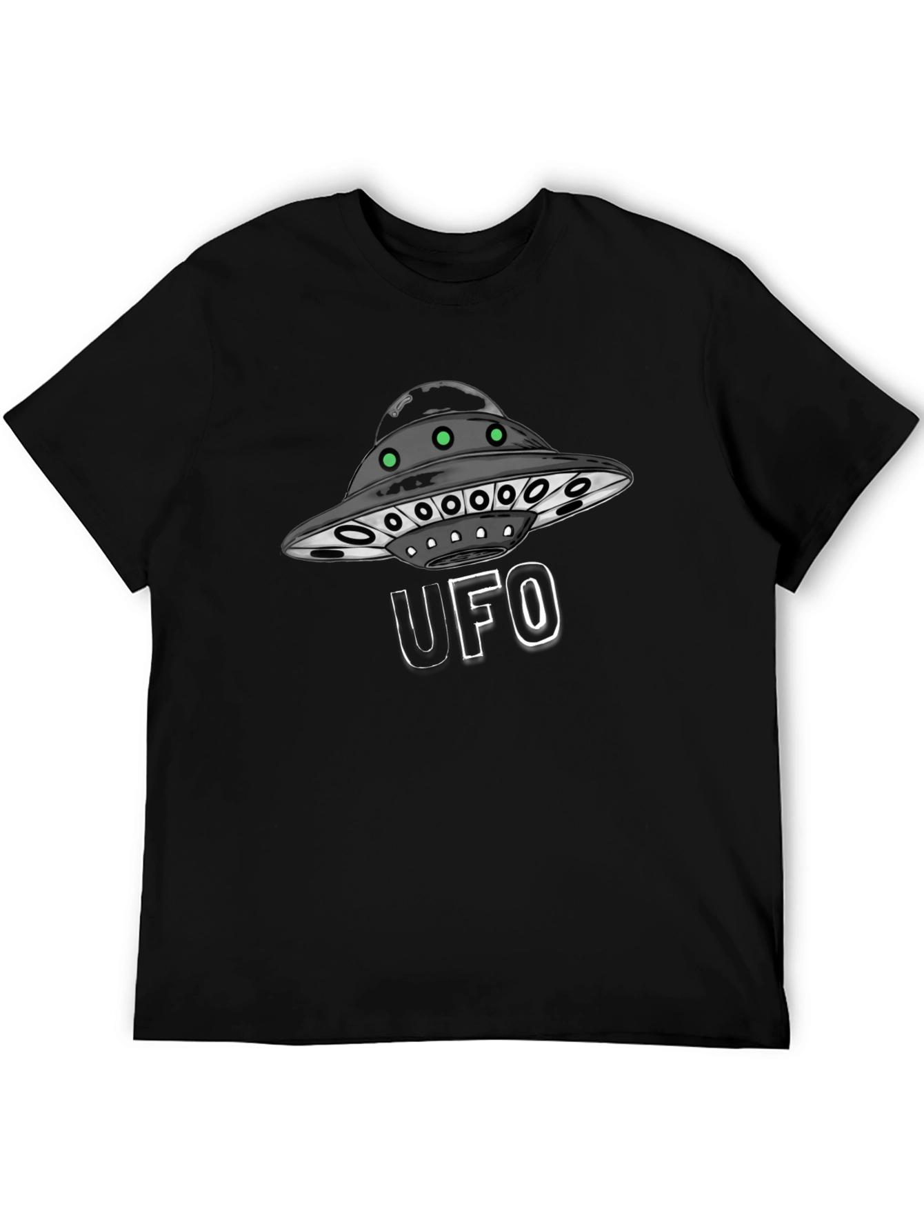 UFO Graphic Black T-Shirt