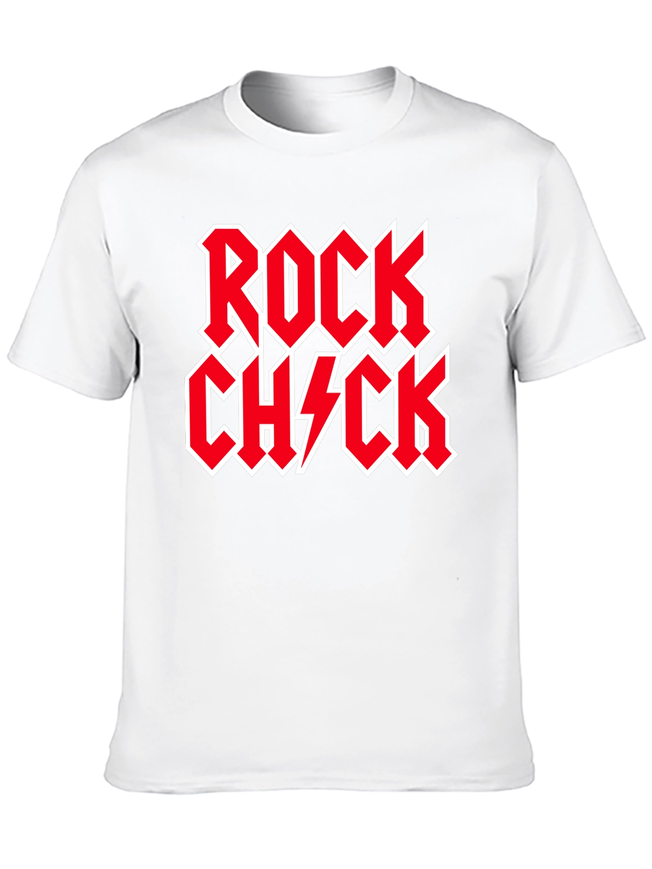 Rock Chick Graphic Tee - Black Cotton T-Shirt