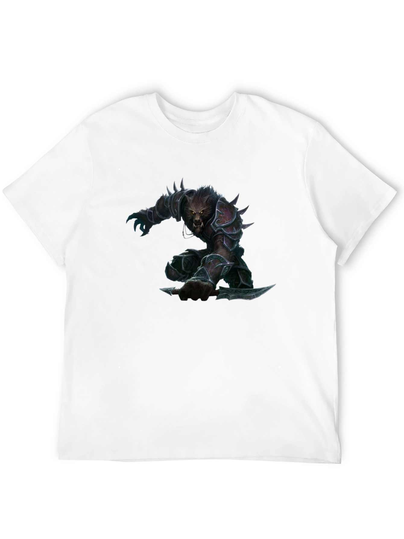 Werewolf Warrior Graphic Tee - Black