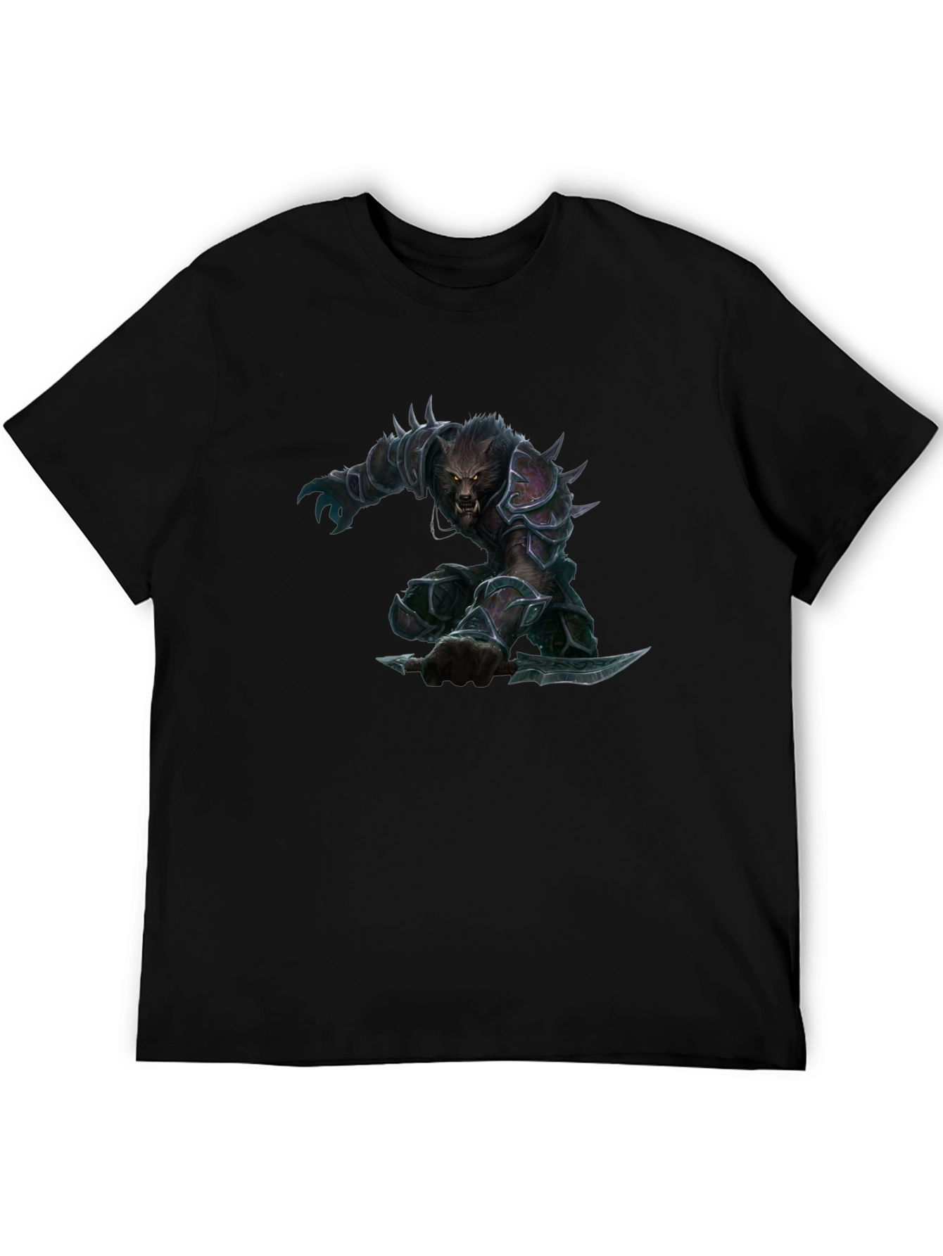 Werewolf Warrior Graphic Tee - Black