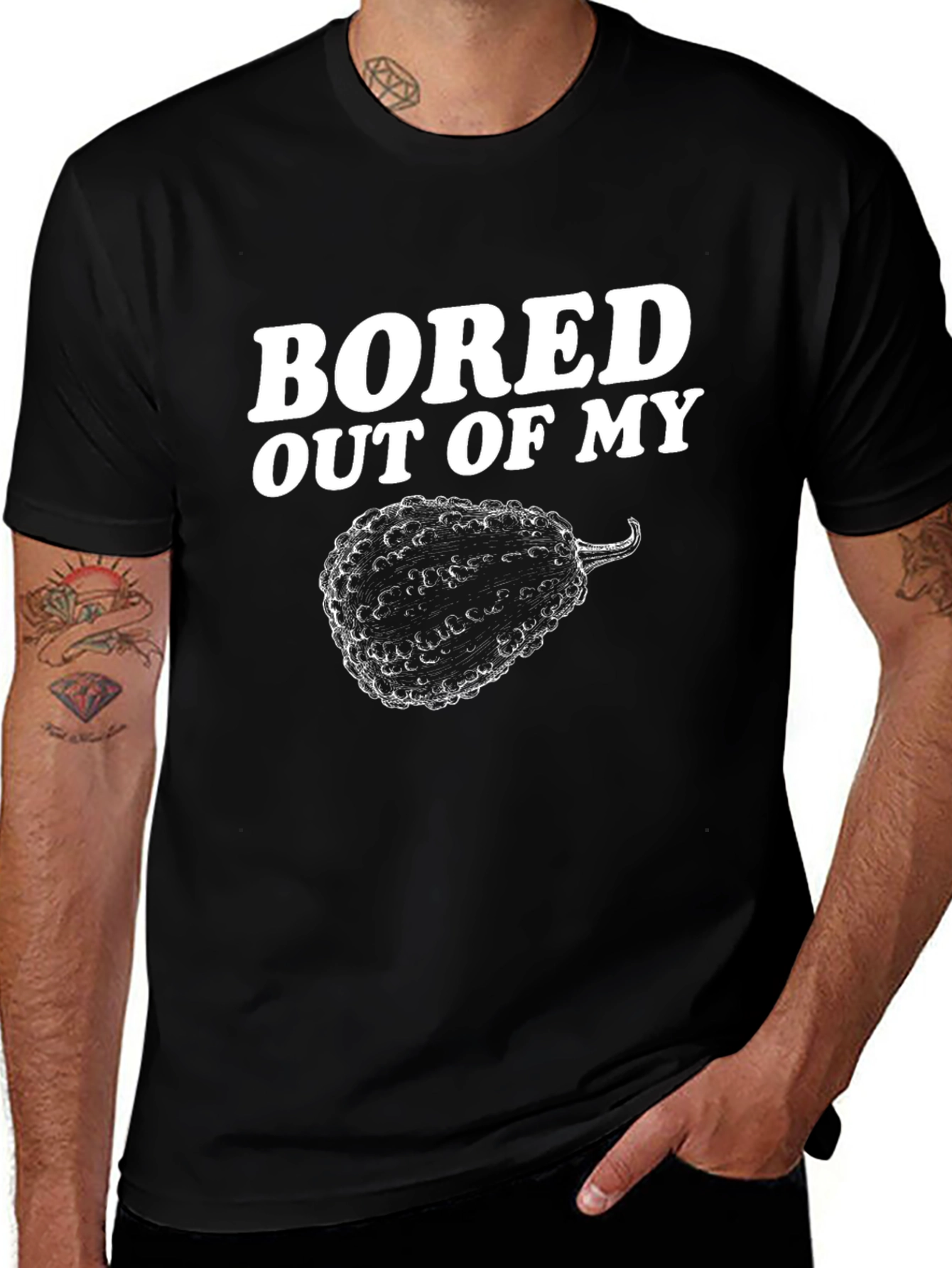 Bored Out Of My Gourd Funny T-Shirt