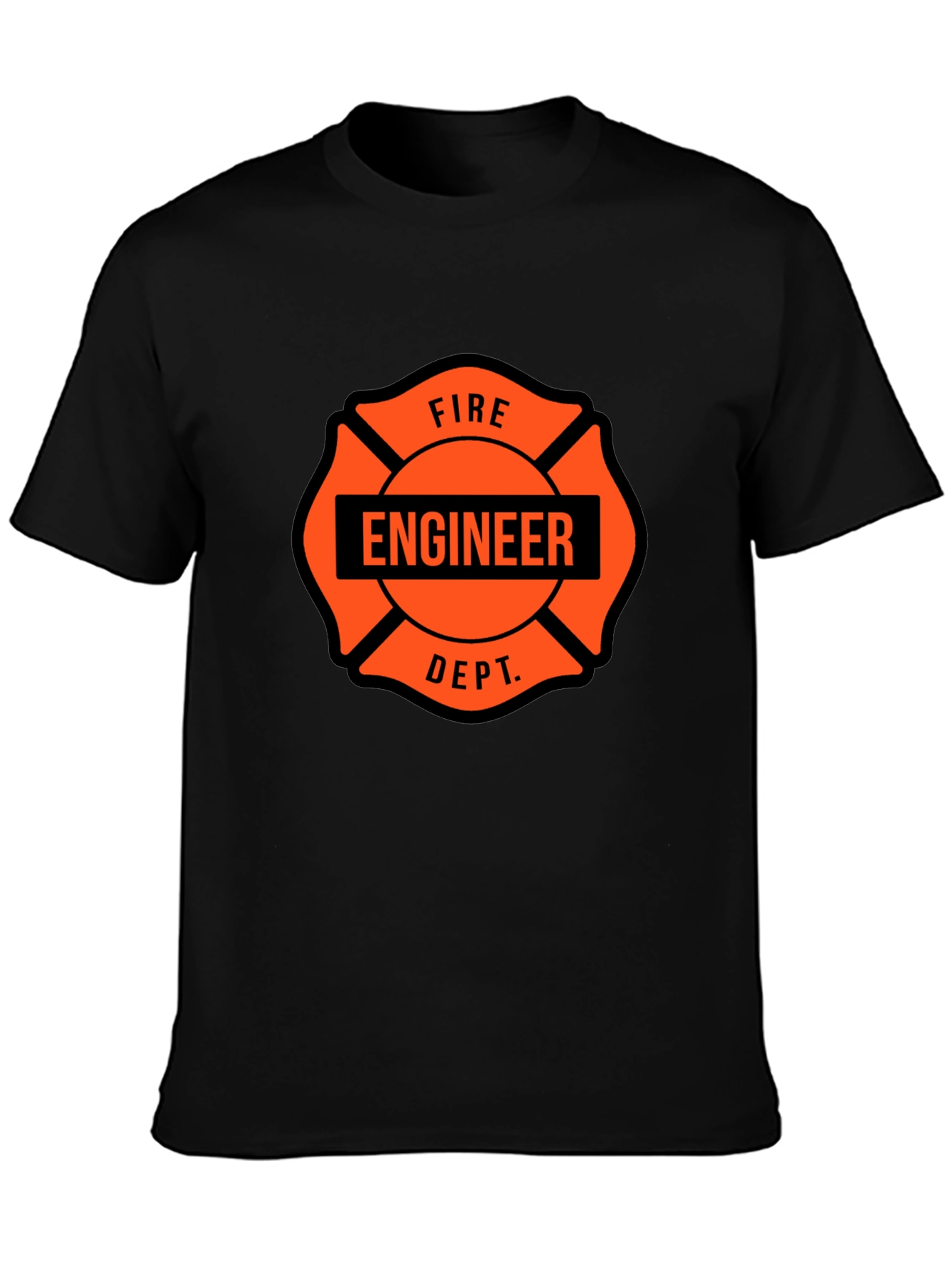 Fire Engineer Dept. T-Shirt Black