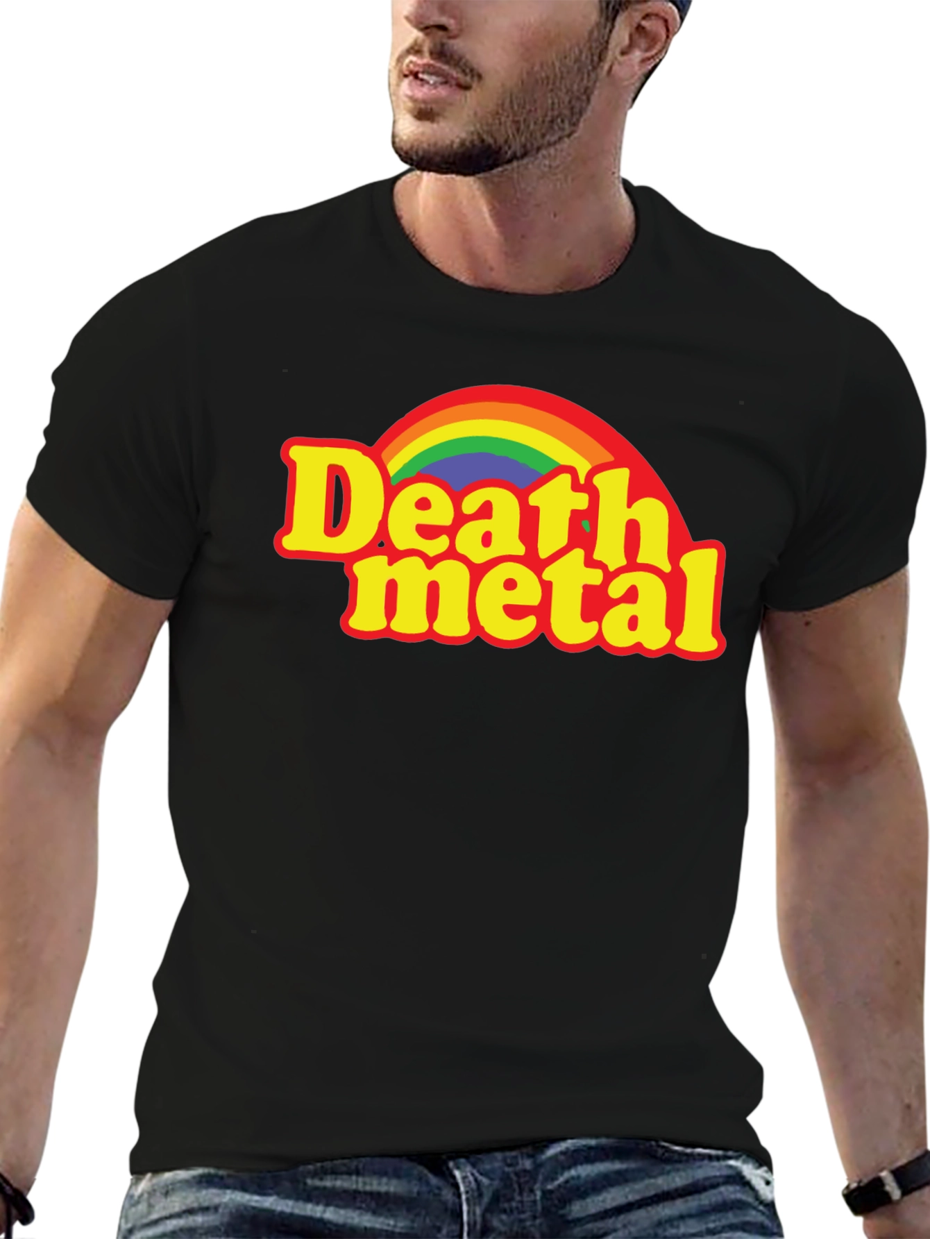Death Metal Rainbow T-Shirt - Dark Humor Tee