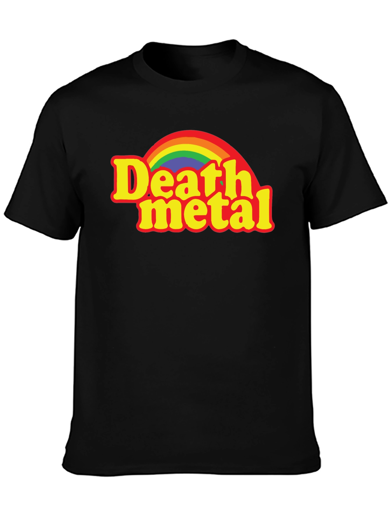 Death Metal Rainbow T-Shirt - Dark Humor Tee