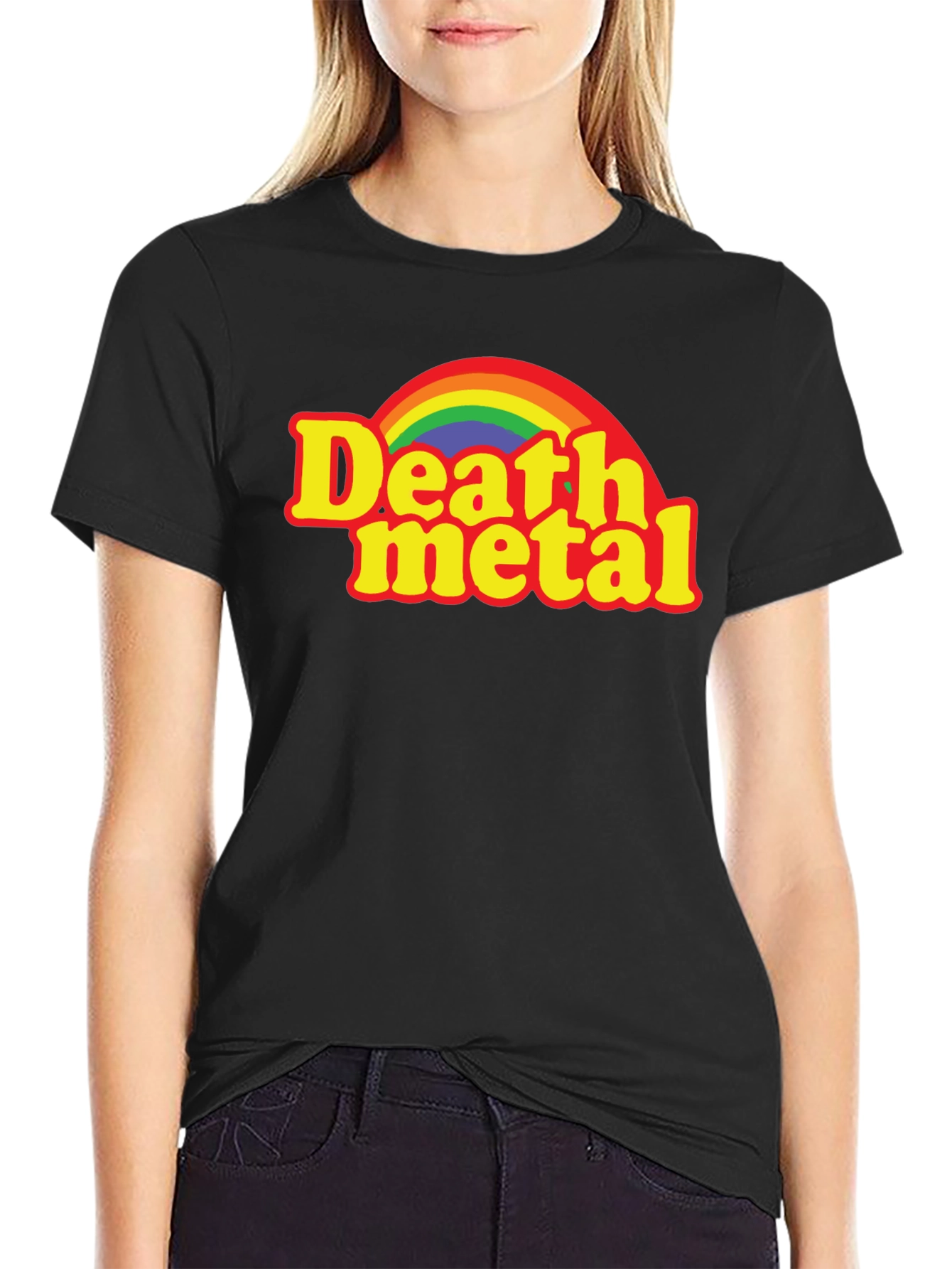Death Metal Rainbow T-Shirt - Dark Humor Tee