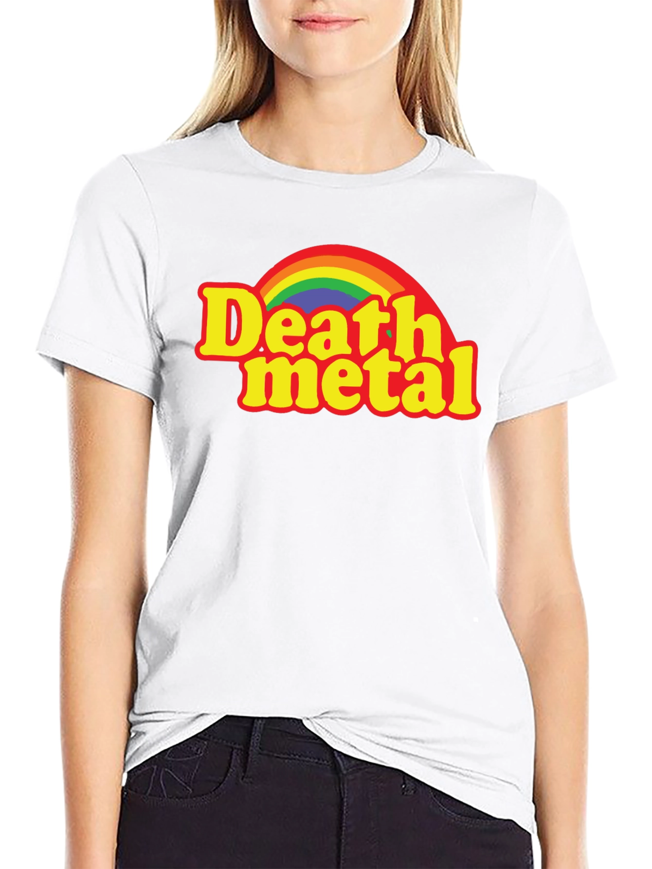 Death Metal Rainbow T-Shirt - Dark Humor Tee