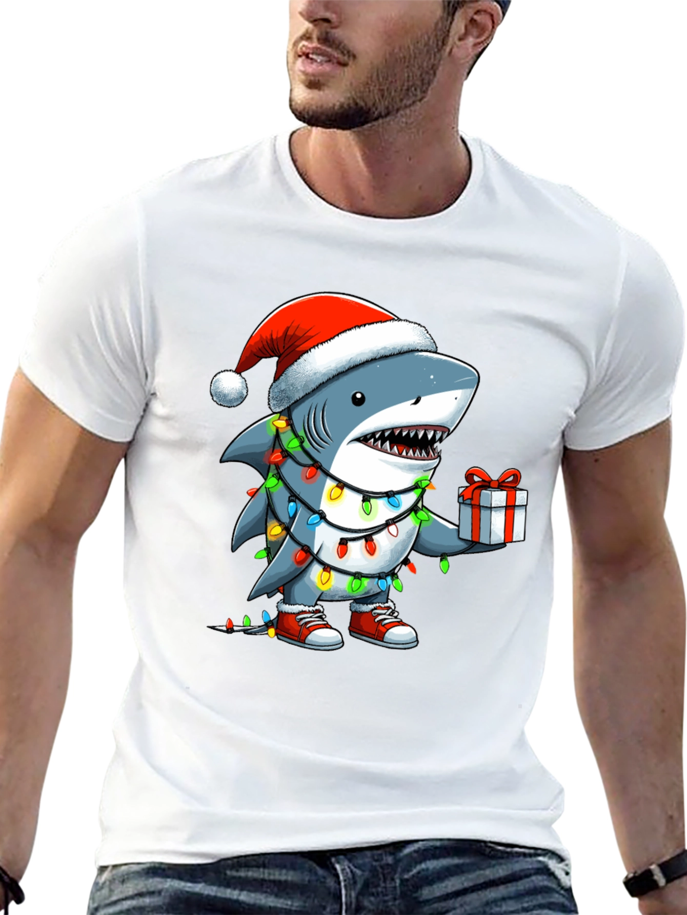 Christmas Shark T-Shirt