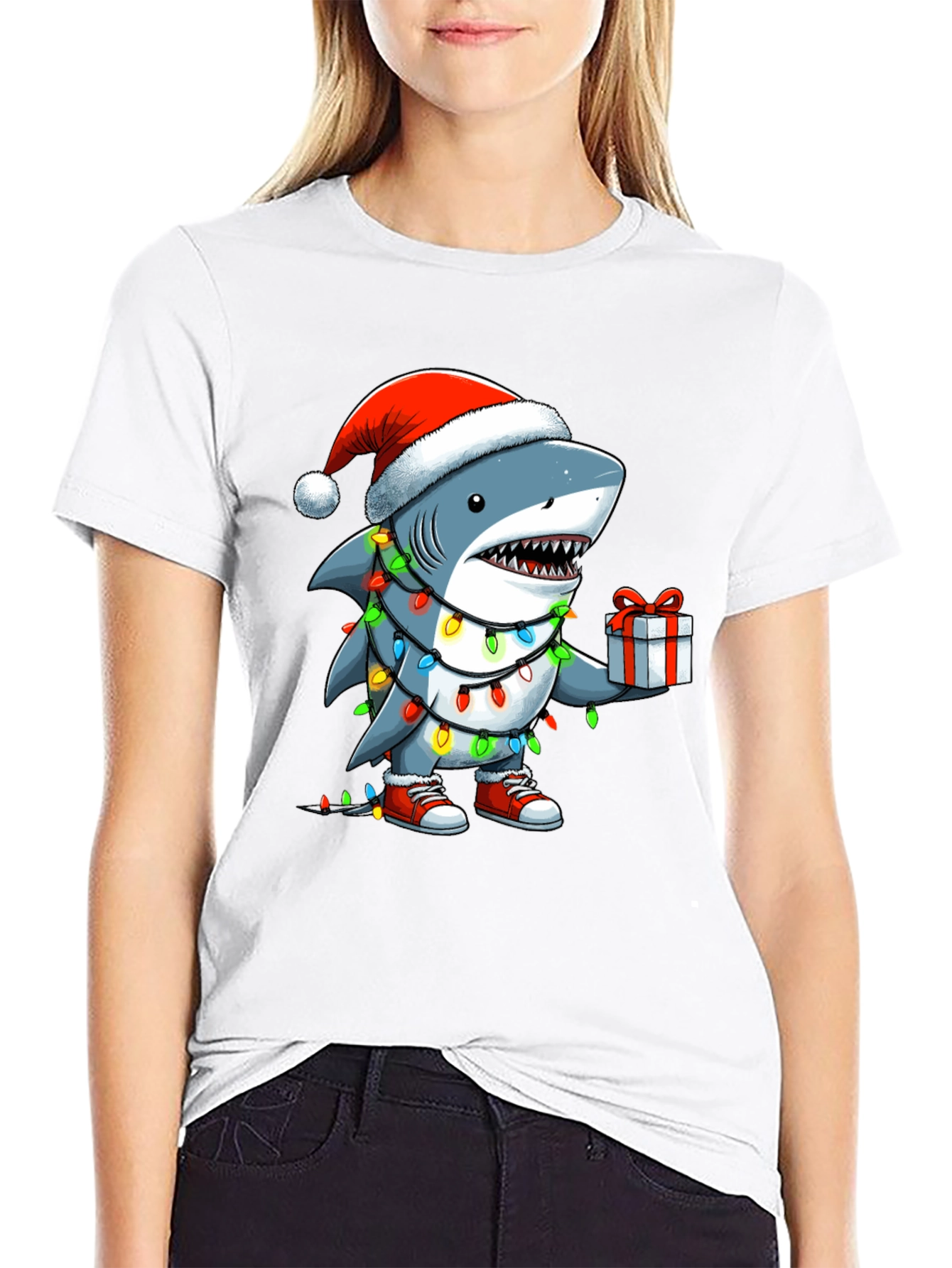 Christmas Shark T-Shirt