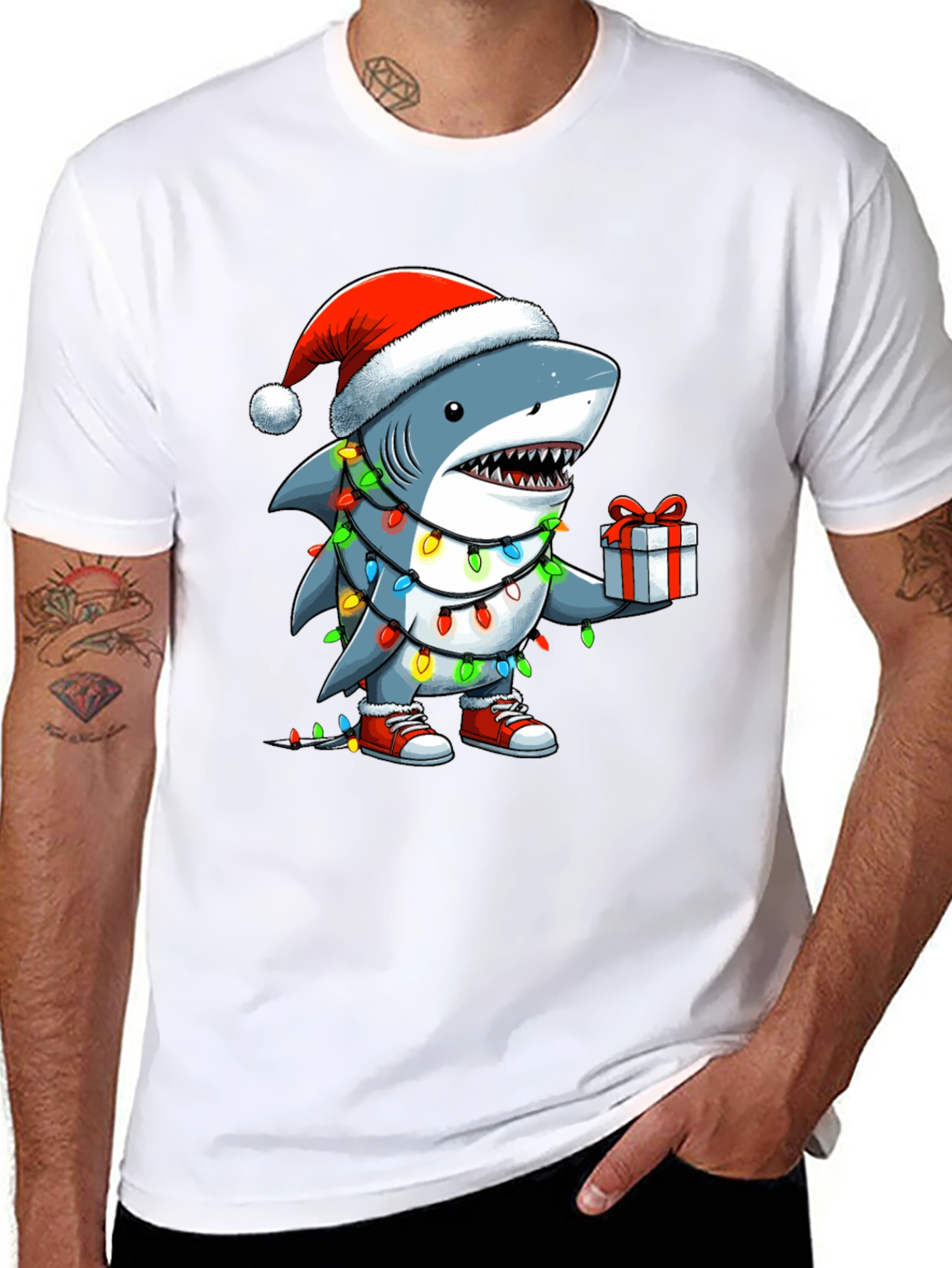 Christmas Shark T-Shirt