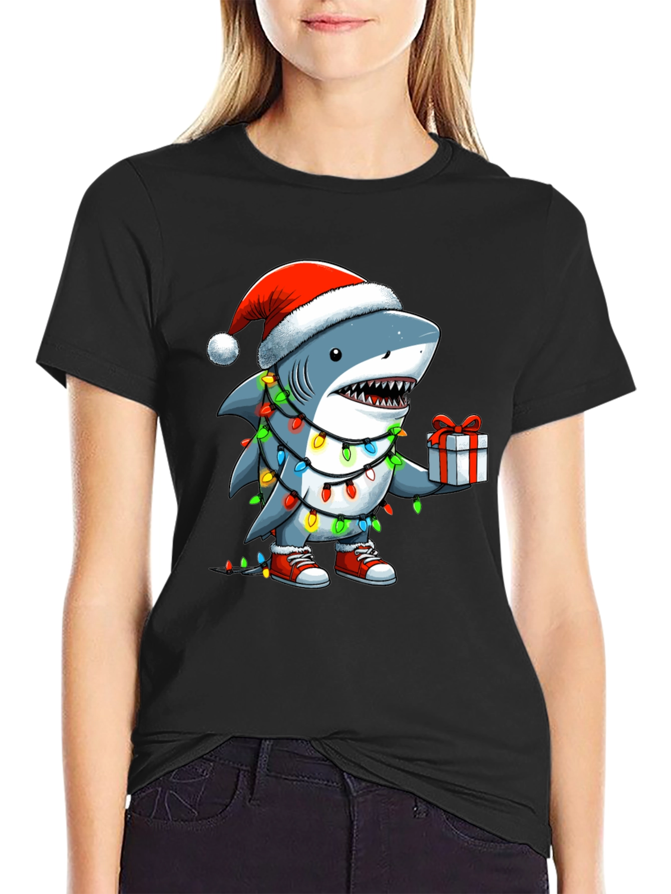 Christmas Shark T-Shirt