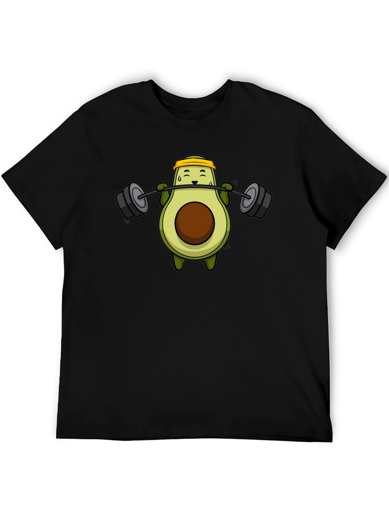 Avocado Lifting Barbell T-Shirt - Black