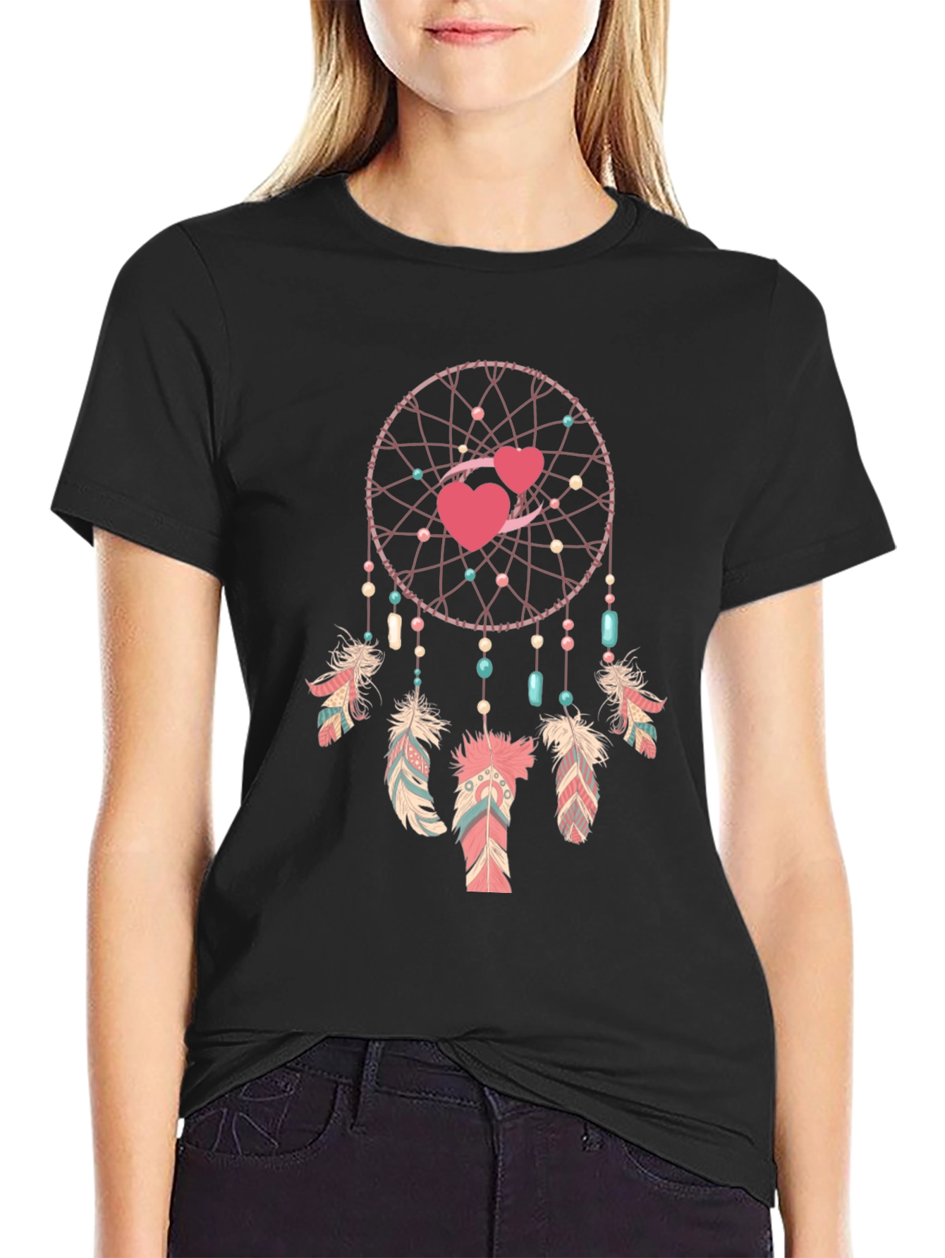 Dreamcatcher Heart T-Shirt - Stylish & Unique