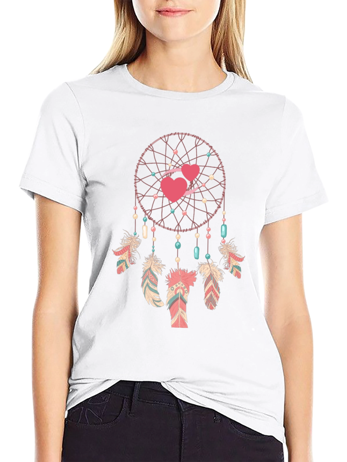 Dreamcatcher Heart T-Shirt - Stylish & Unique