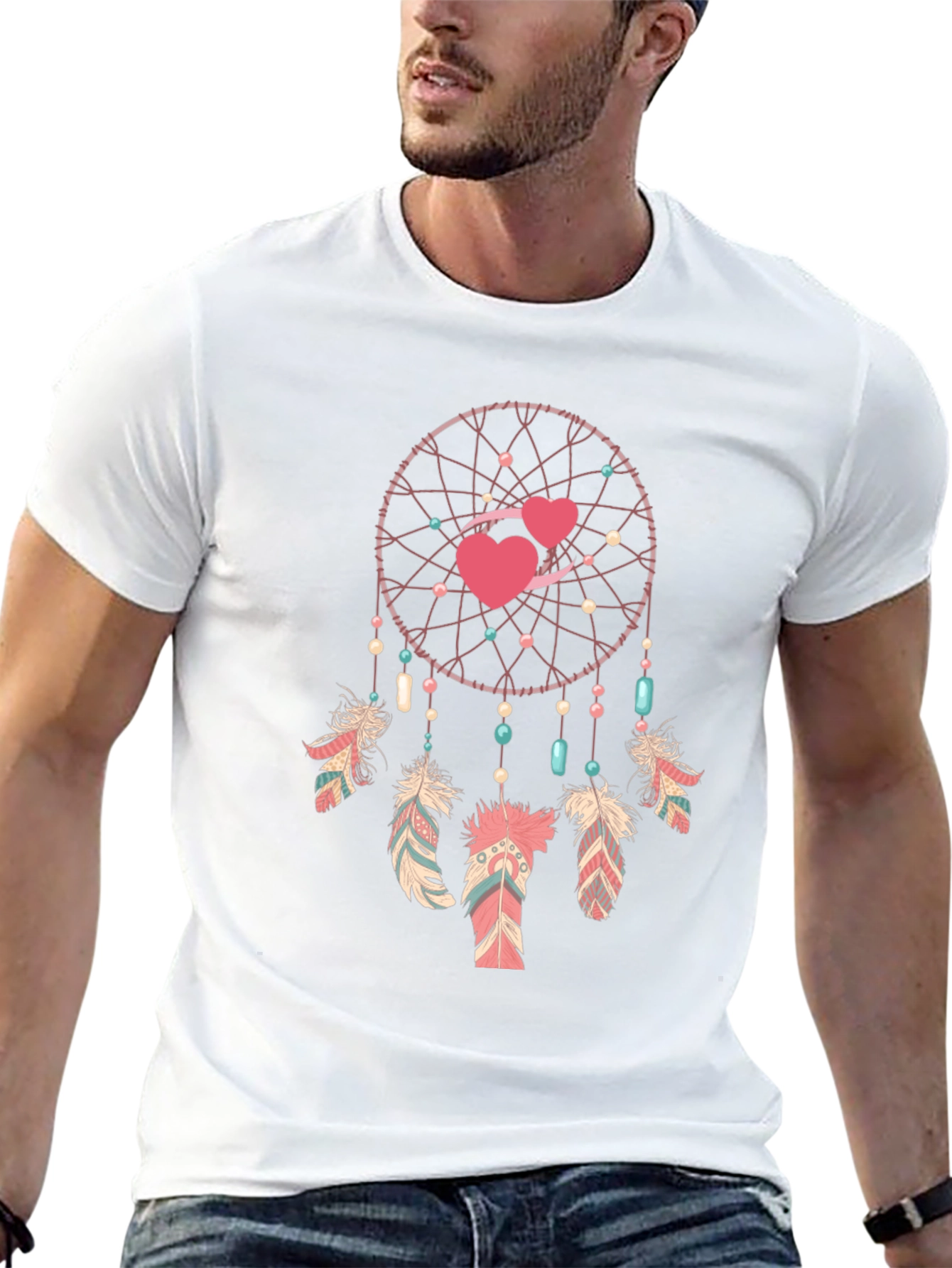 Dreamcatcher Heart T-Shirt - Stylish & Unique