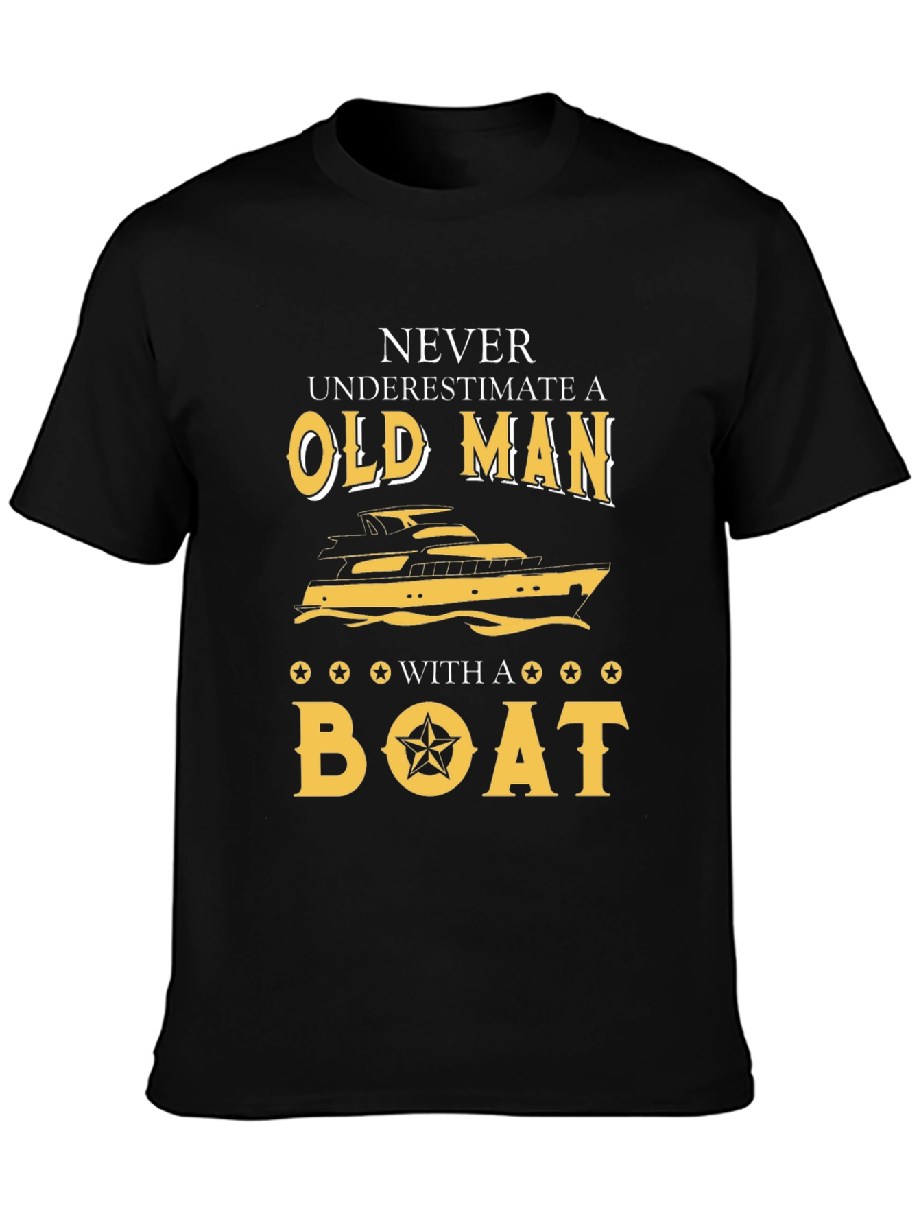 Old Man With a Boat Graphic Tee
