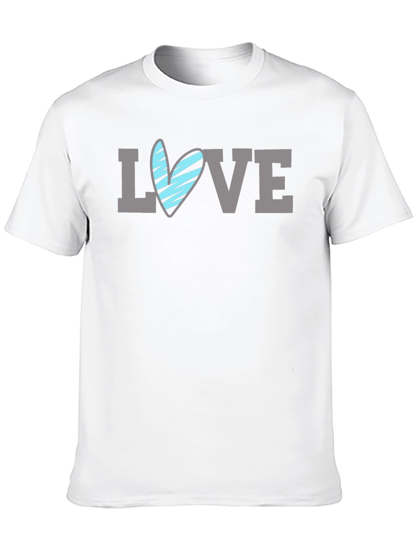 Love Heart Graphic T-Shirt - Mens Black Tee