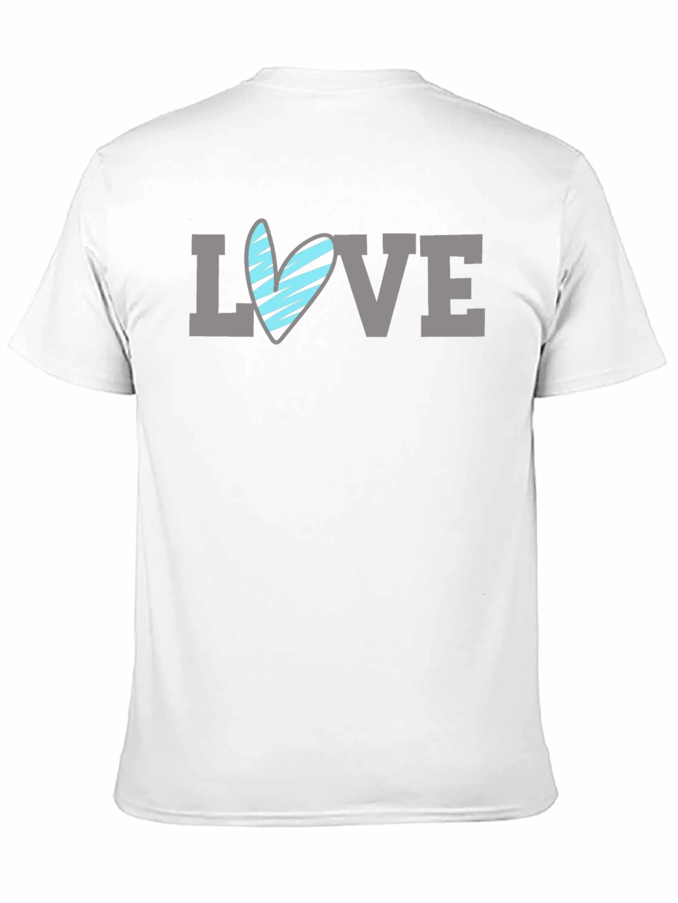 Love Heart Graphic T-Shirt - Mens Black Tee