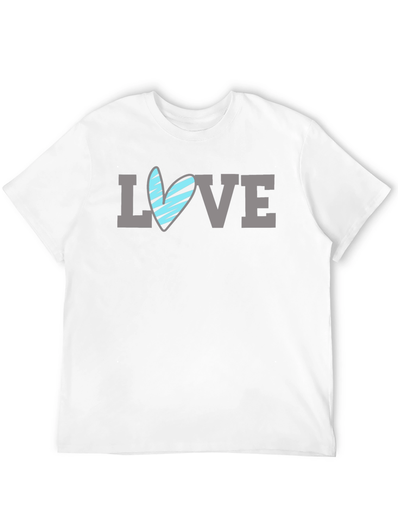 Love Heart Graphic T-Shirt - Mens Black Tee