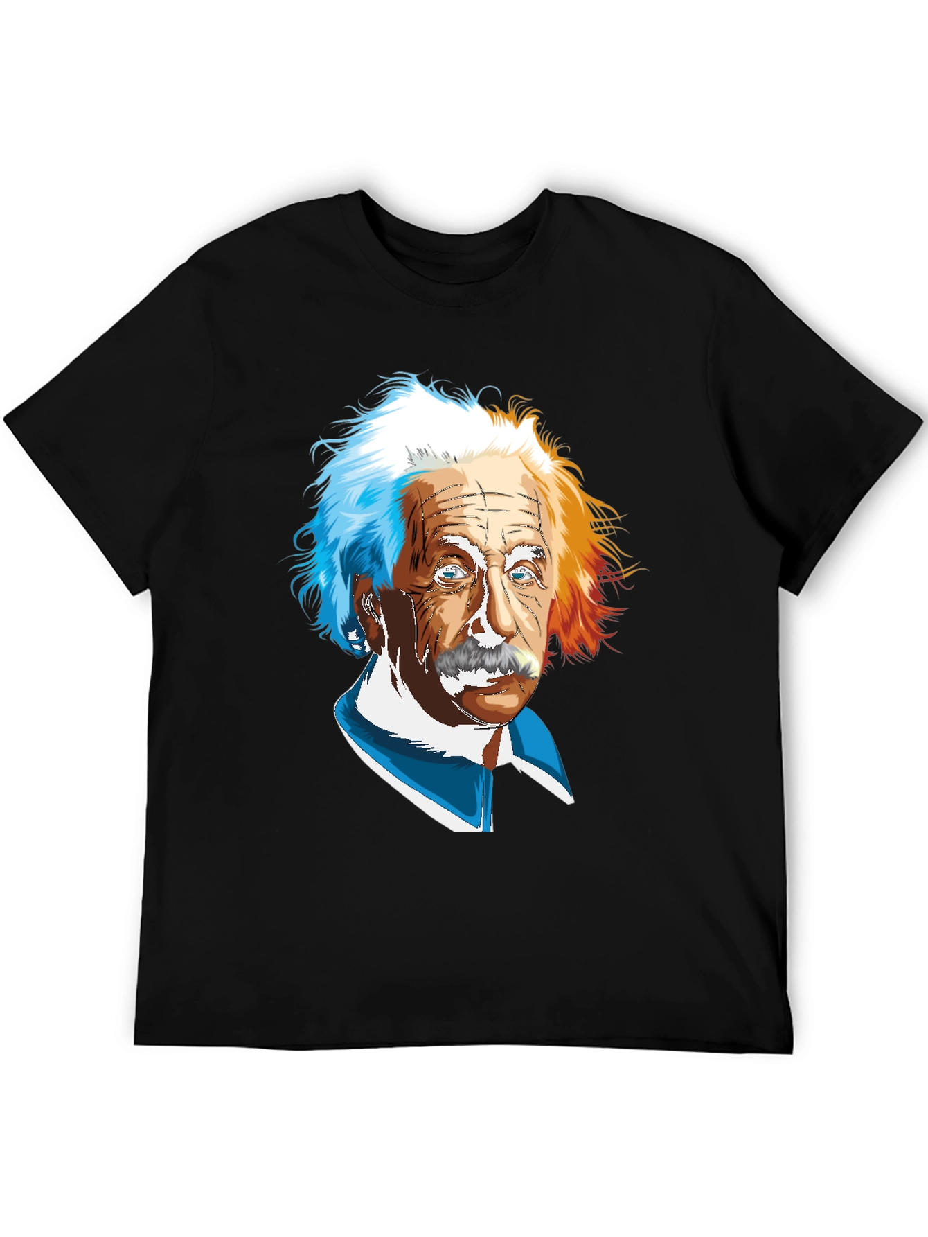 Einstein Graphic Print Black T-Shirt