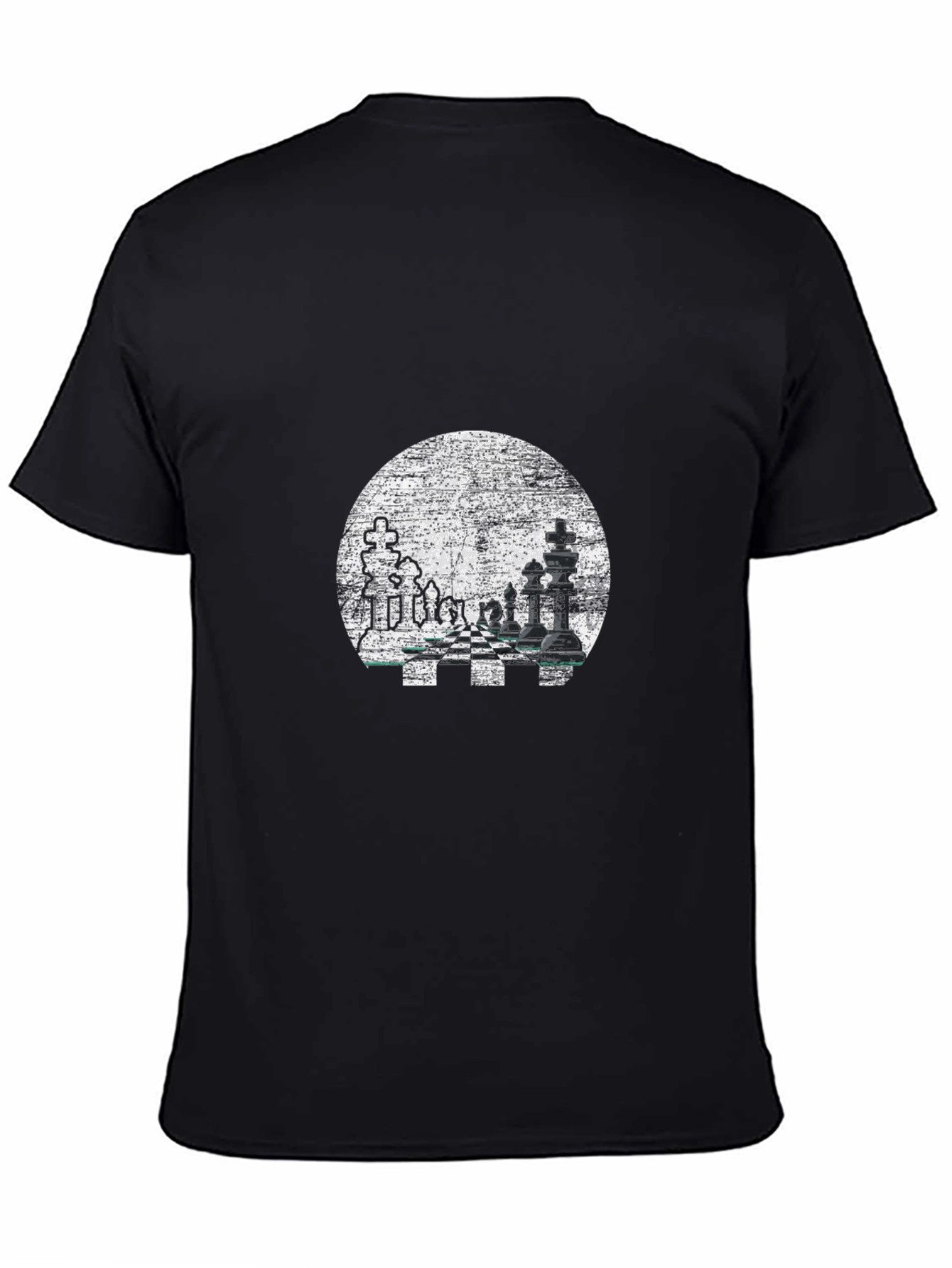Chess Graphic Tee - Stylish Black Casual Wear