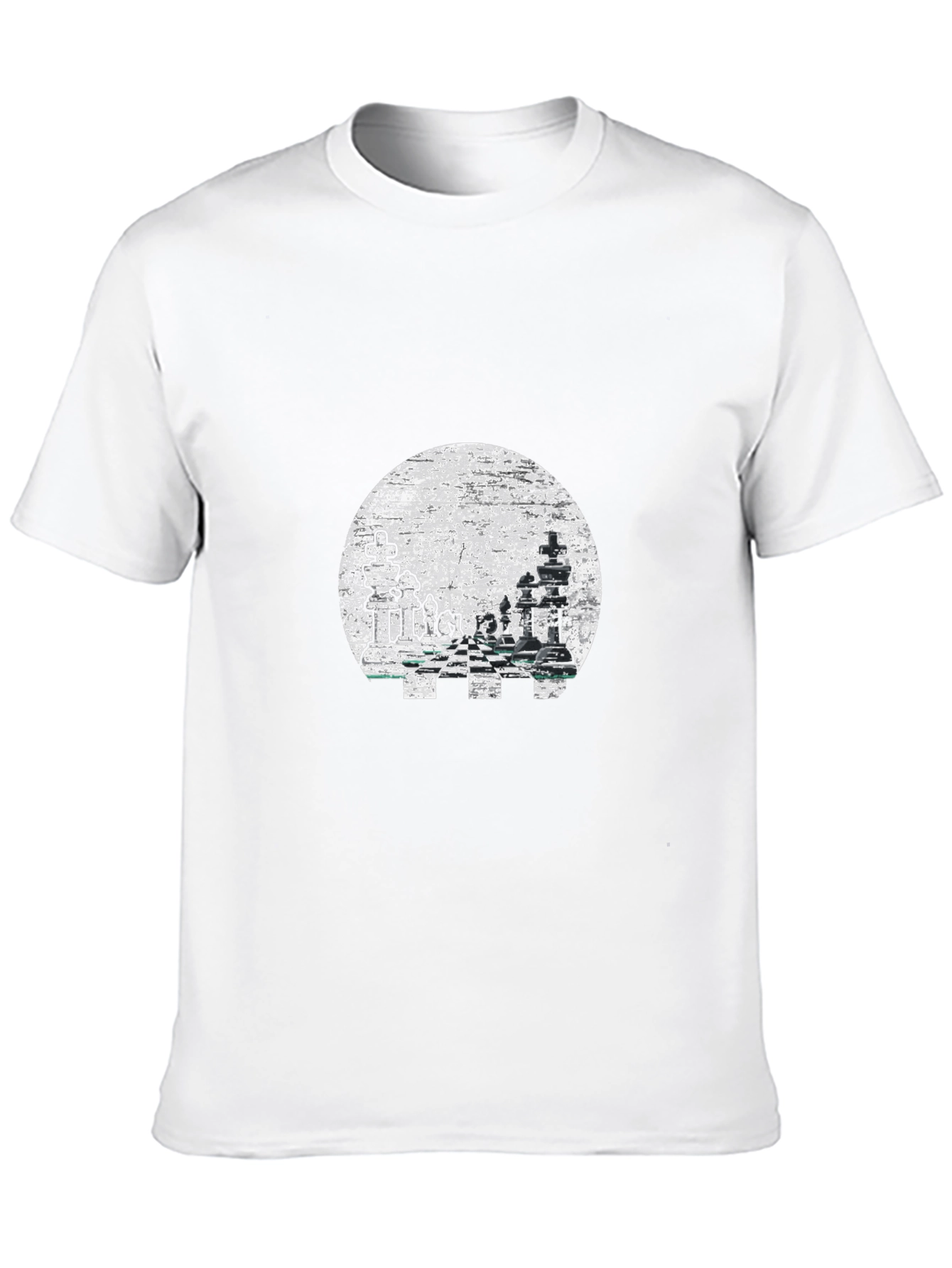 Chess Graphic Tee - Stylish Black Casual Wear