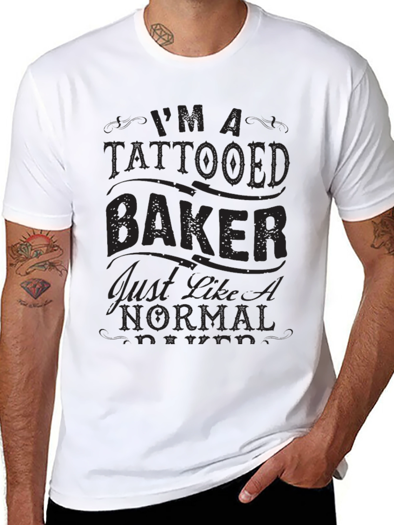 Tattooed Baker Graphic T-Shirt