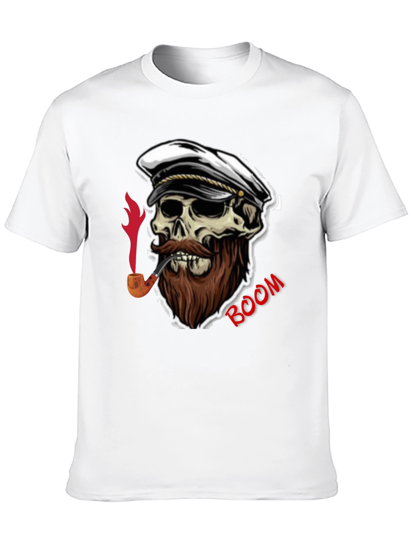 Skull Captain Boom Graphic T-Shirt