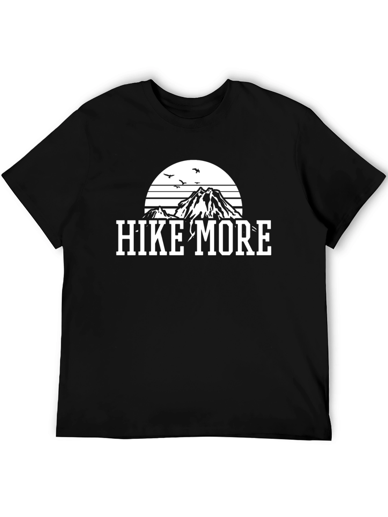 Hike More Graphic Tee - Mountain Design