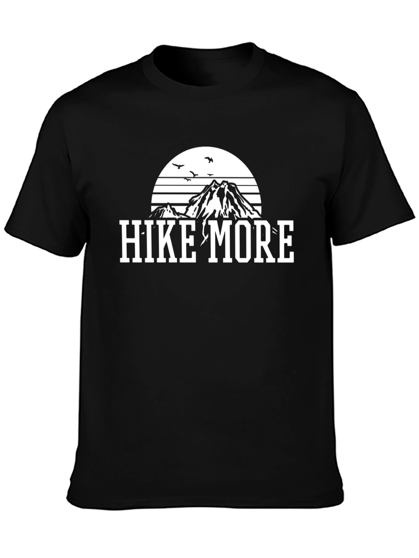 Hike More Graphic Tee - Mountain Design