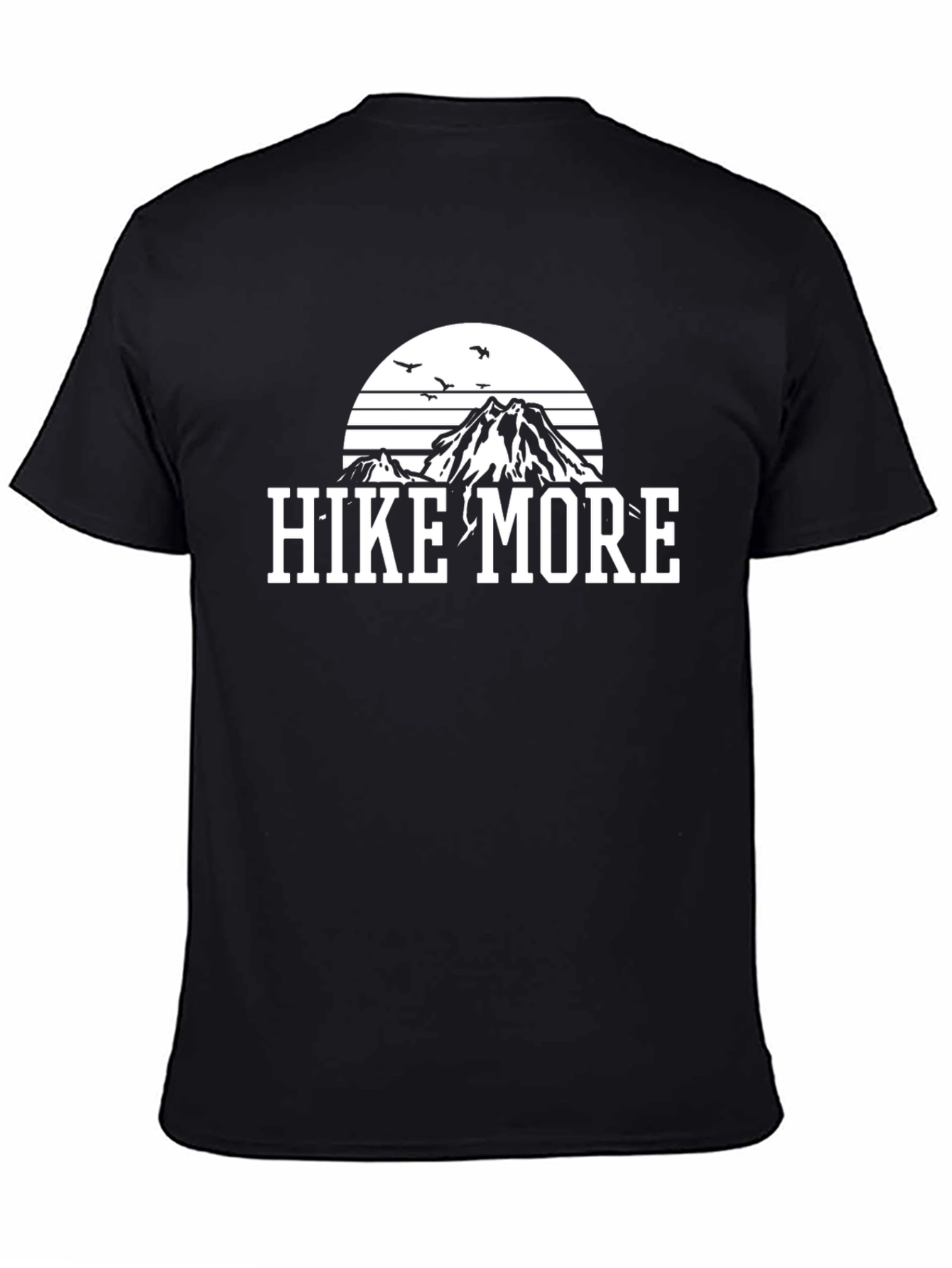 Hike More Graphic Tee - Mountain Design