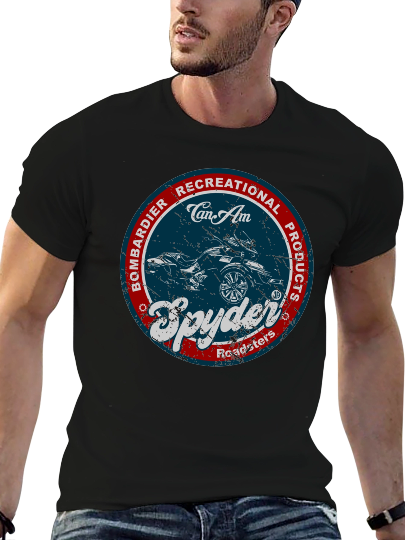 Can-Am Spyder Roadster Black T-Shirt