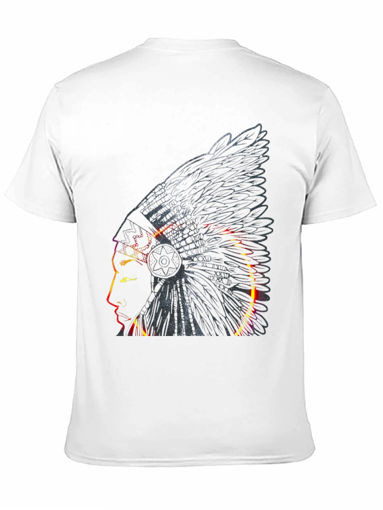 Native American Chief T-Shirt - Black