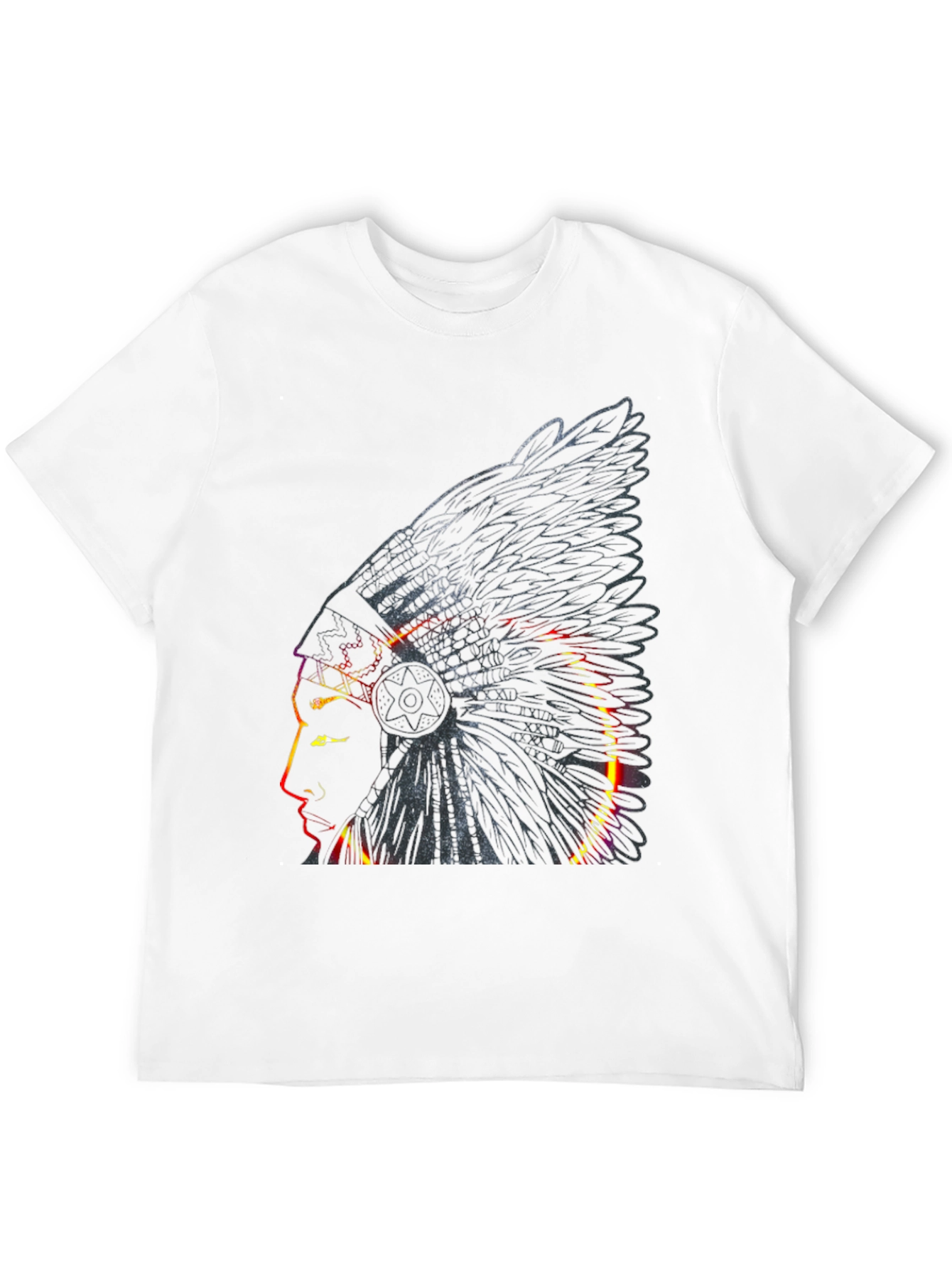 Native American Chief T-Shirt - Black