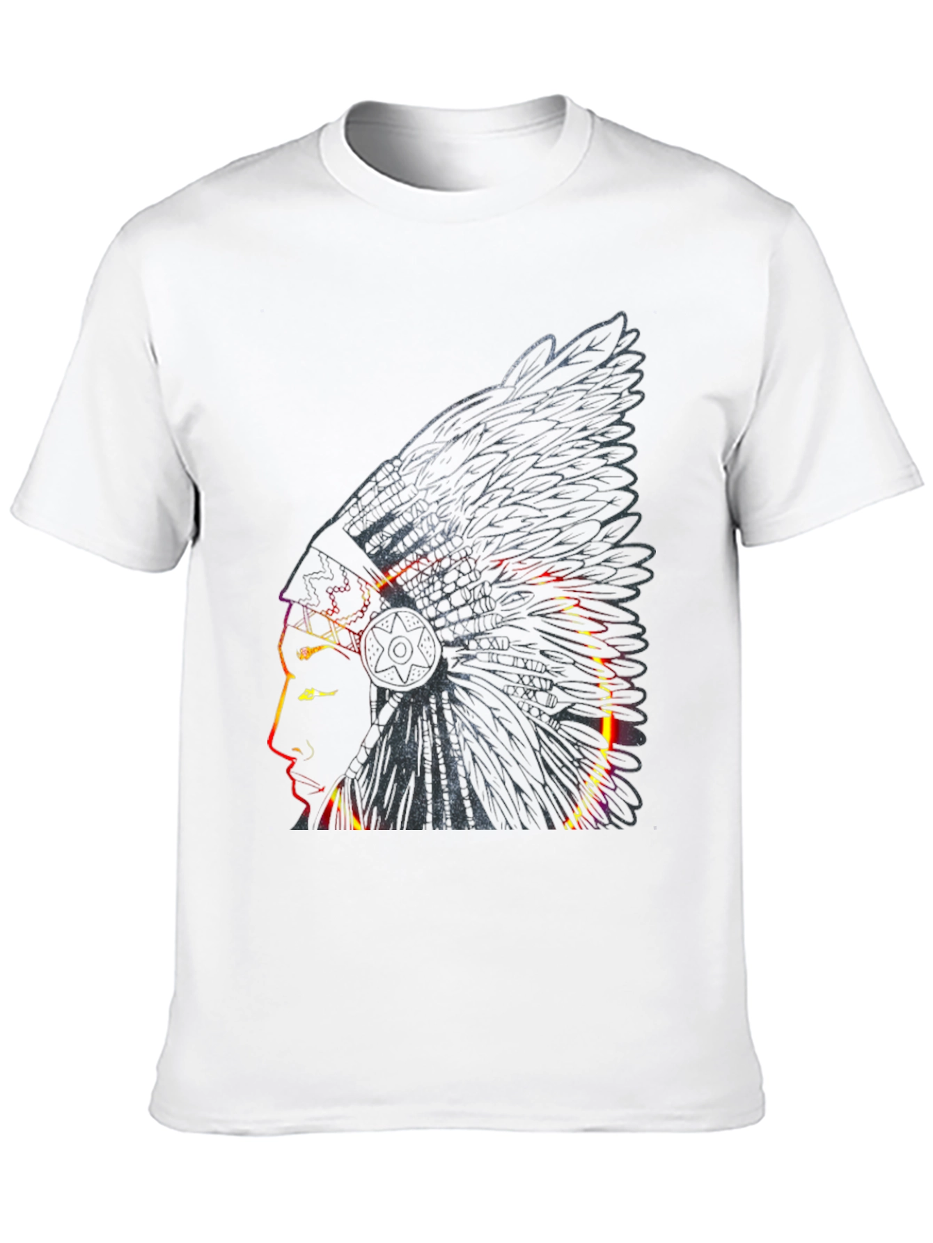 Native American Chief T-Shirt - Black