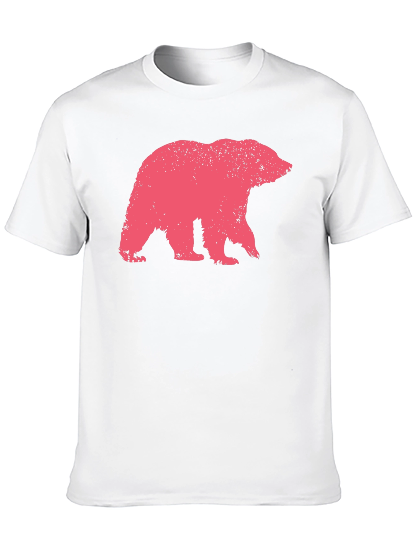 Bear Graphic Print Crew Neck T-Shirt