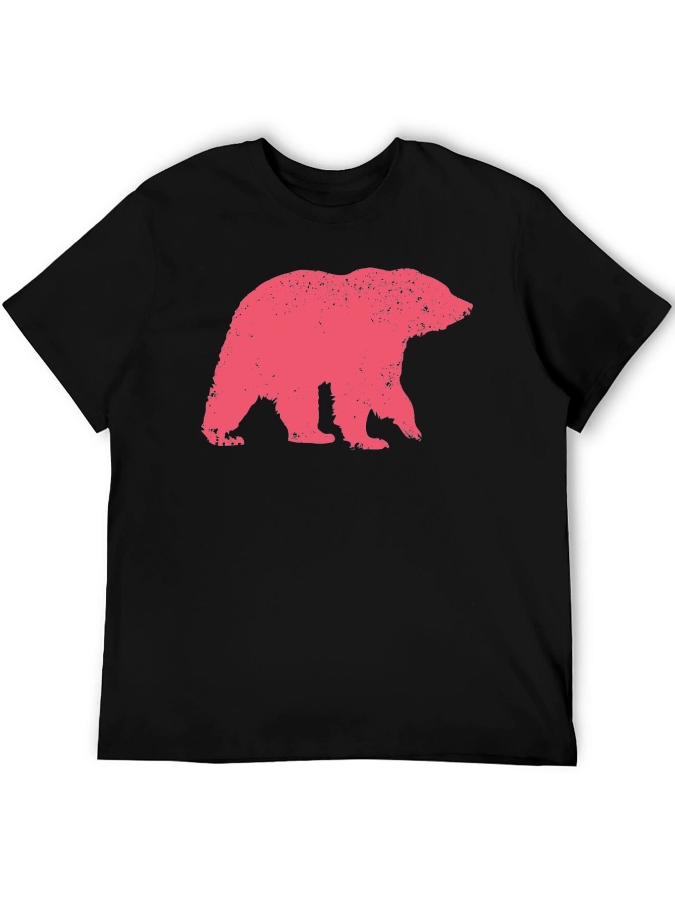 Bear Graphic Print Crew Neck T-Shirt