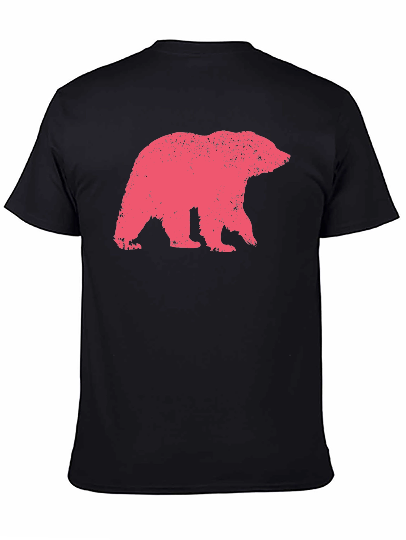 Bear Graphic Print Crew Neck T-Shirt