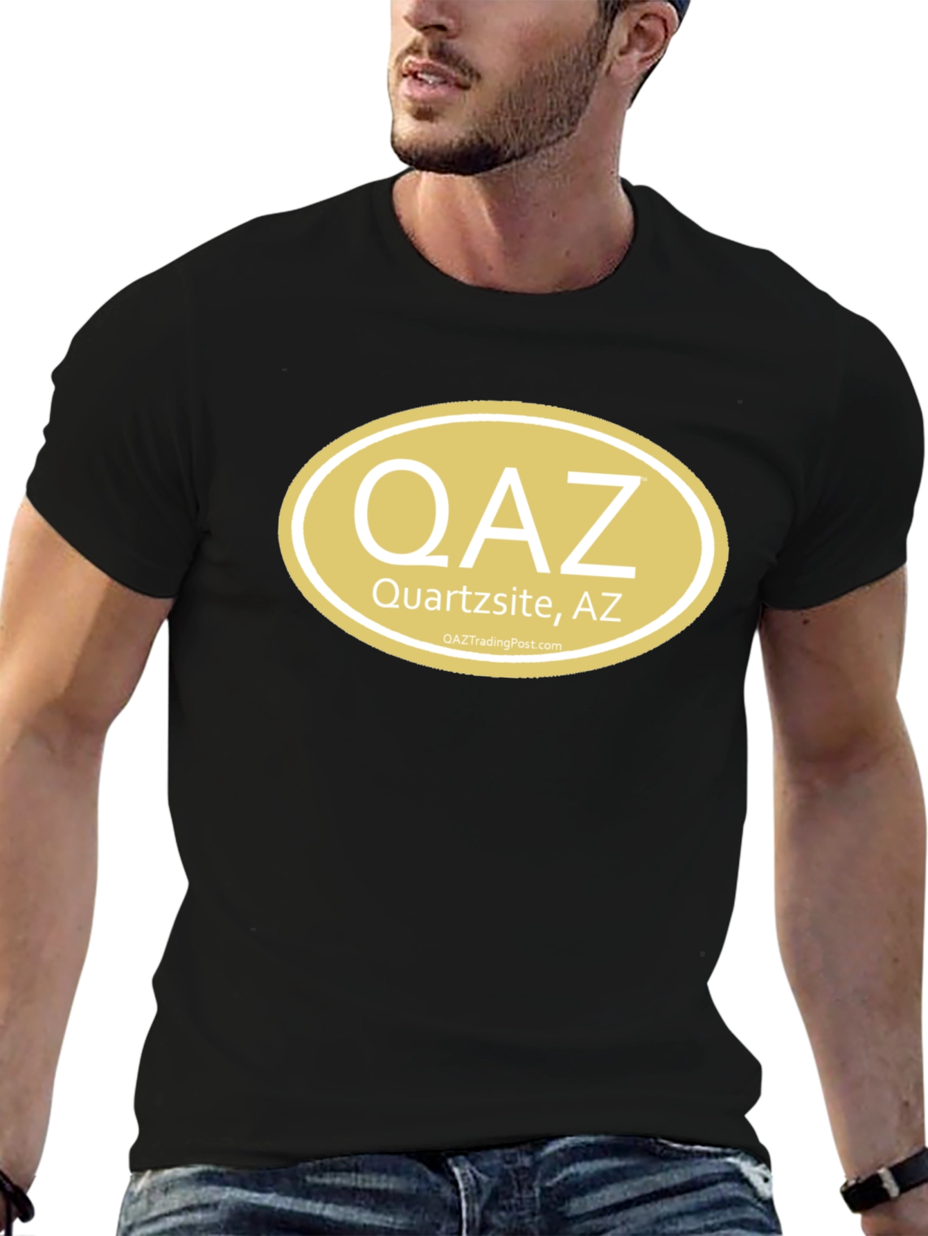 Quartzsite AZ T-Shirt - QAZ Oval Design