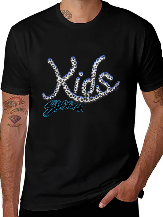 Kids Soccer T-Shirt - Novelty Graphic Tee