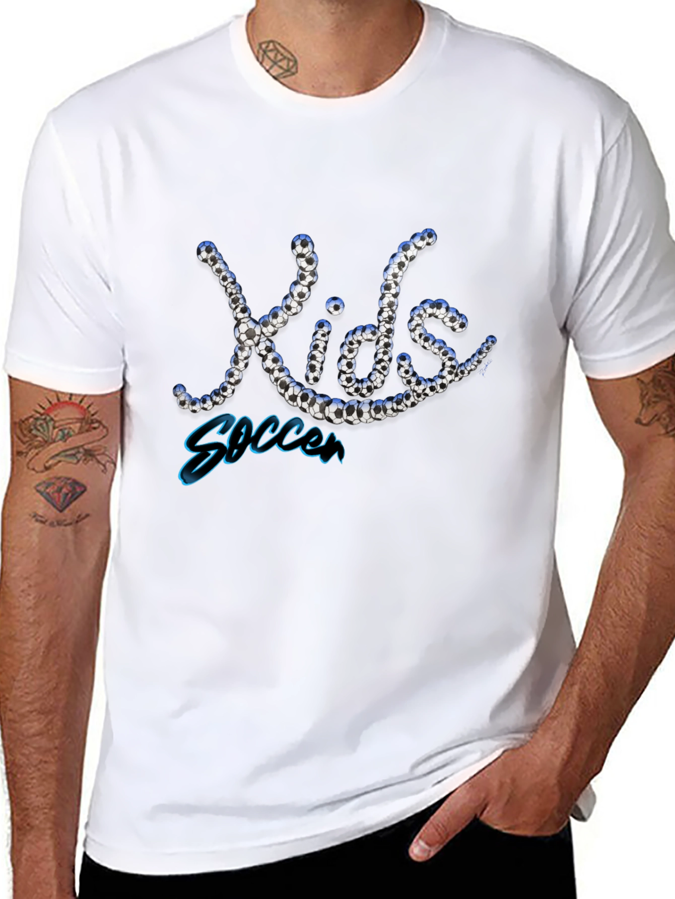 Kids Soccer T-Shirt - Novelty Graphic Tee
